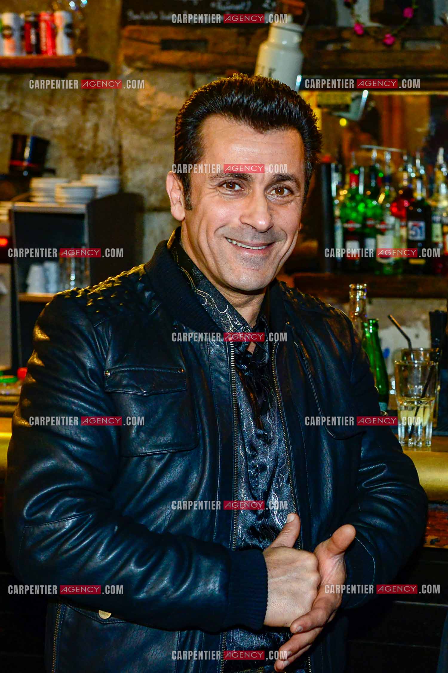 63 em anniversaire de Jean-Luc Lahaye au Reservoir a Paris.  Le chanteur Bébert des Forbans.  ( Exclusif )