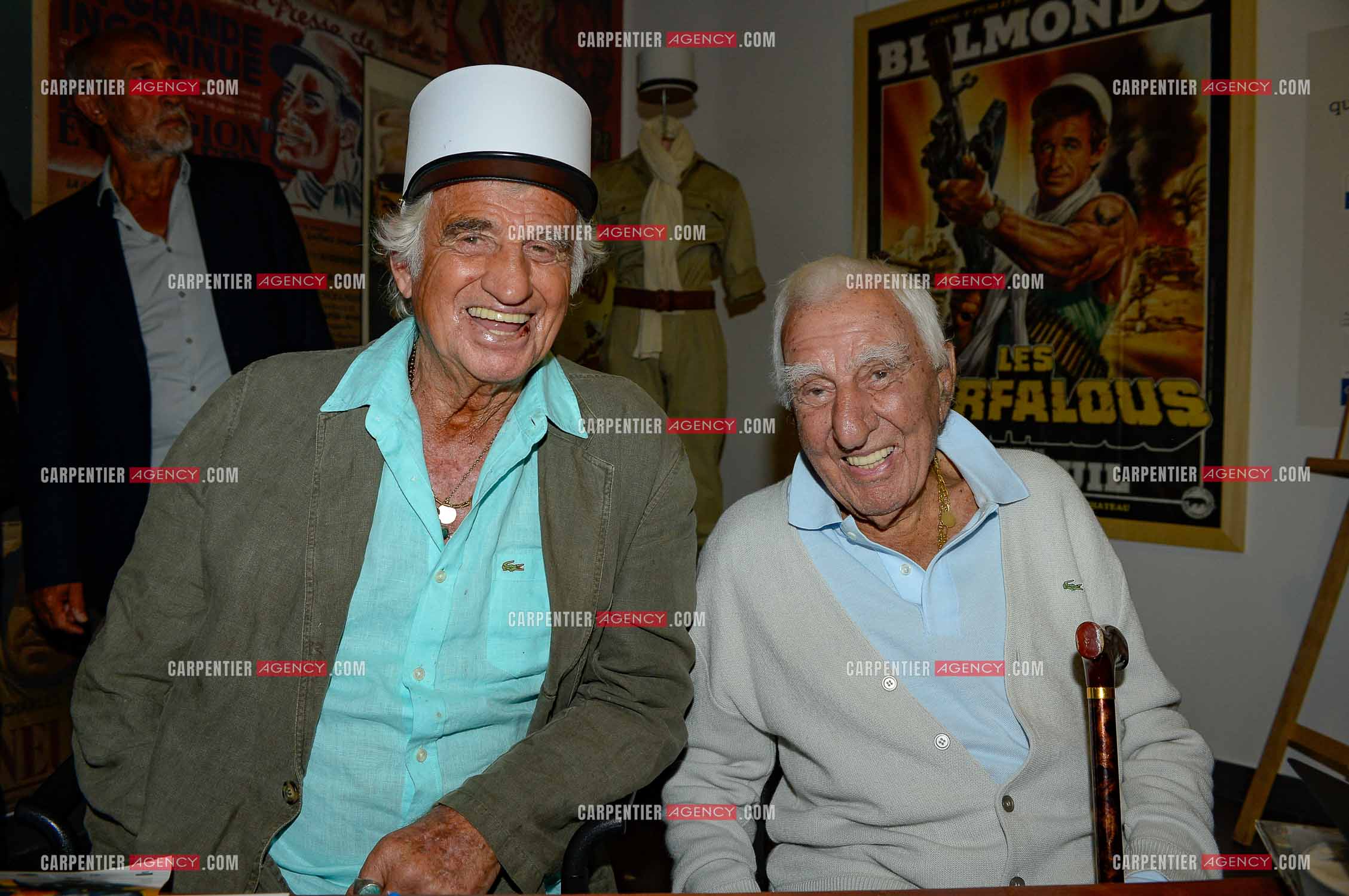 Sur le parrainage de Monsieur Jean-Paul BELMONDO le musée de la Légion étrangère à Aubagne accueille jusqu’au 27 août 2017, une exposition inédite sur le thème : “ Légion et cinéma, quand le 7e art s’empare du képi blanc “. Jean-Paul Belmondo et son ami l'acteur Charles Gérard au musée de la Legion étrangère pour inaugurer cette exposition.            Photos complémentaires sur le site www.carpentieragency.com