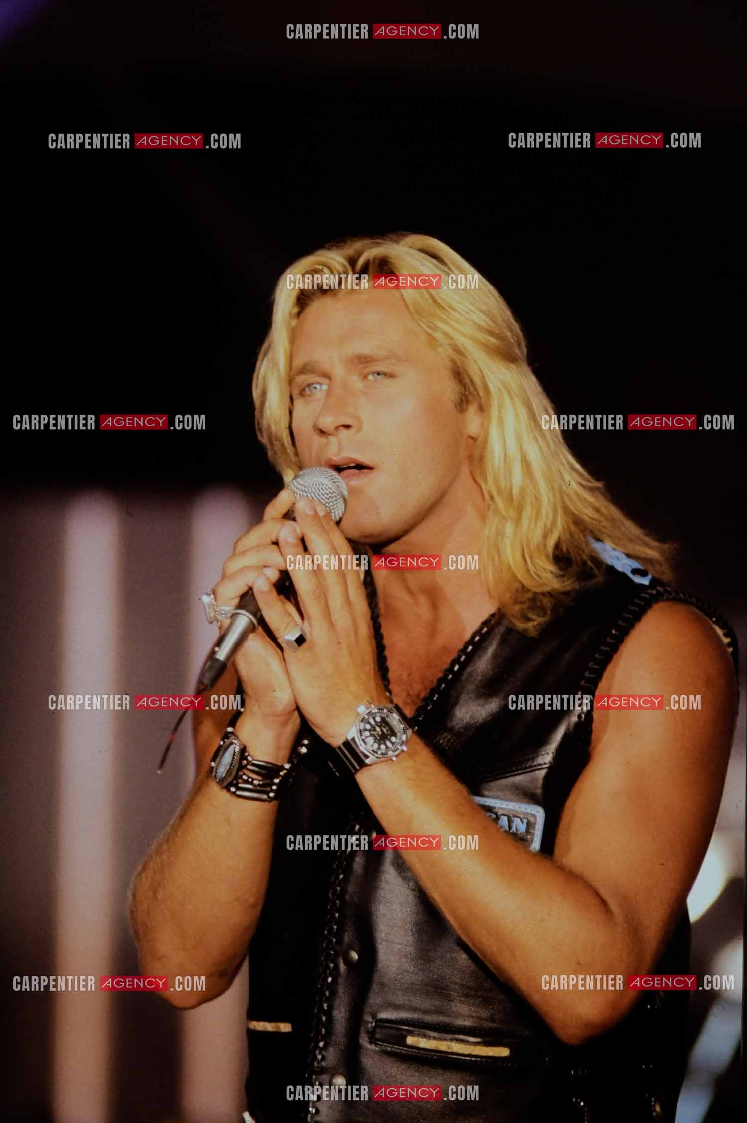 Le chanteur Jean-Pierre François en 1990.  ( Exclusif )