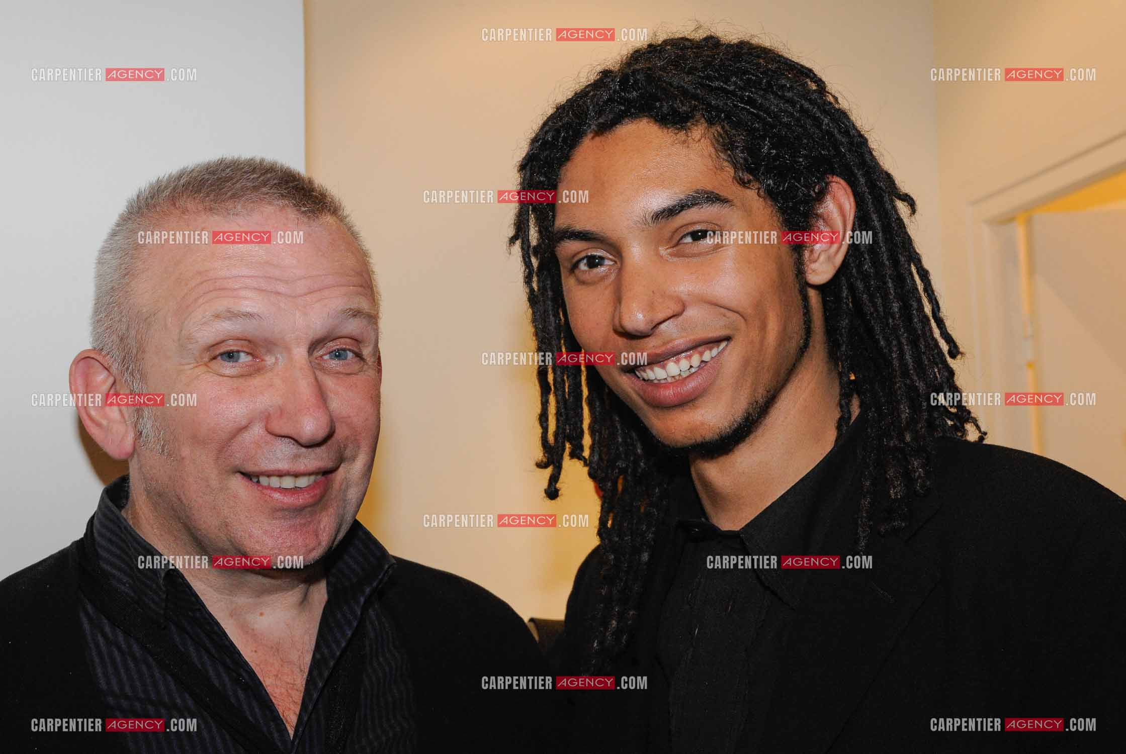 Le couturier Jean-Paul Gaultier et le fils de Grace Jones Paulo Goude.    ( Exclusif )