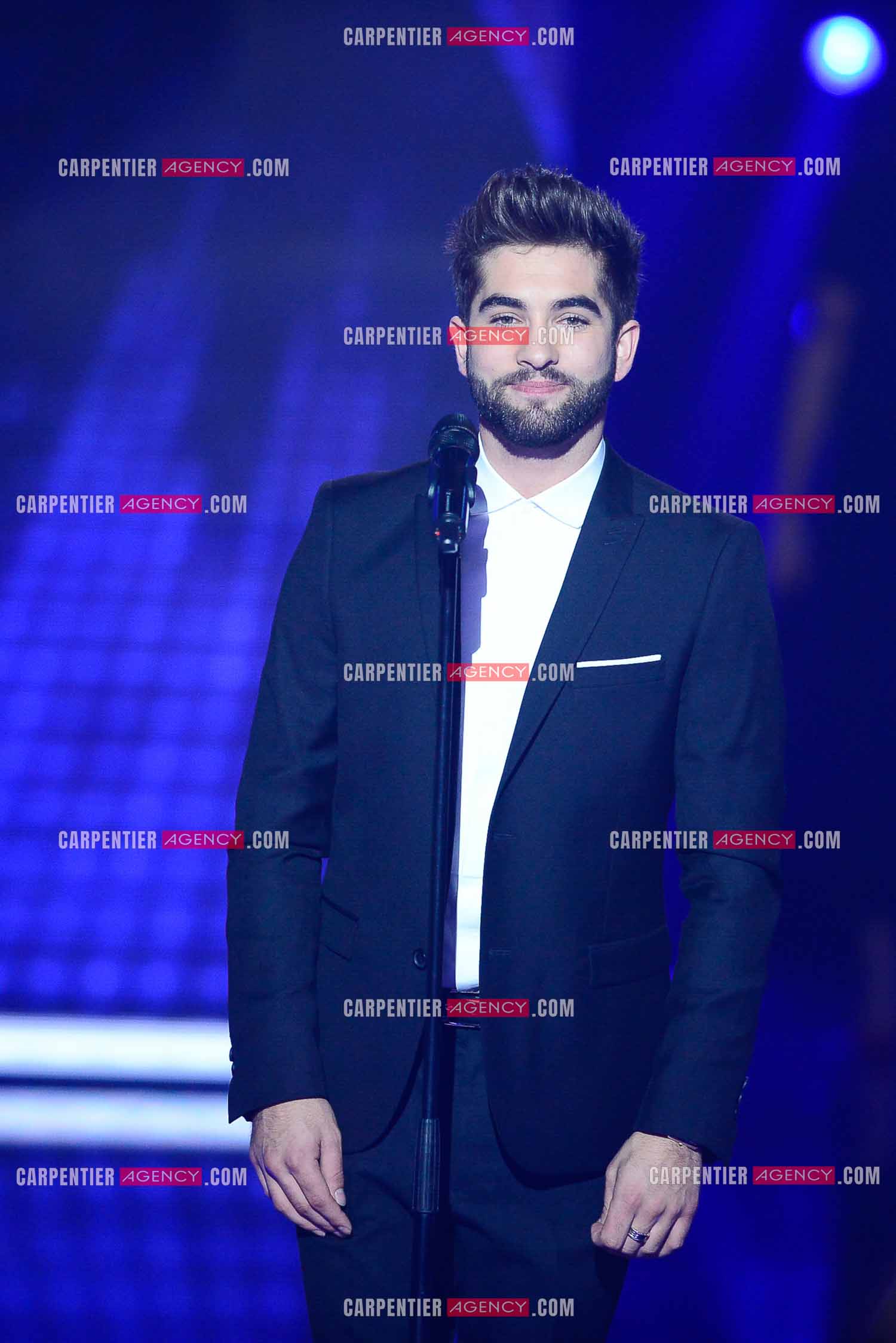 Le chanteur KENDJI GIRAC lors de sa première audition en 2015.