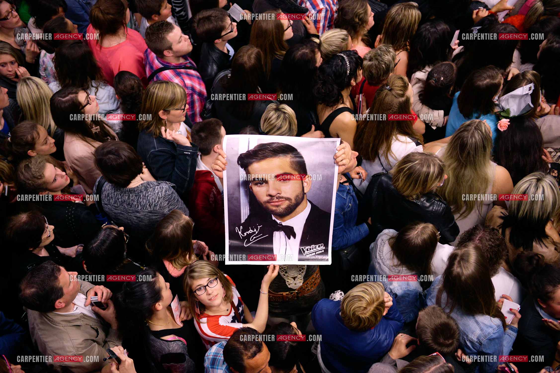 Le chanteur Kendji Girac en concert au Zénith de Amiens.