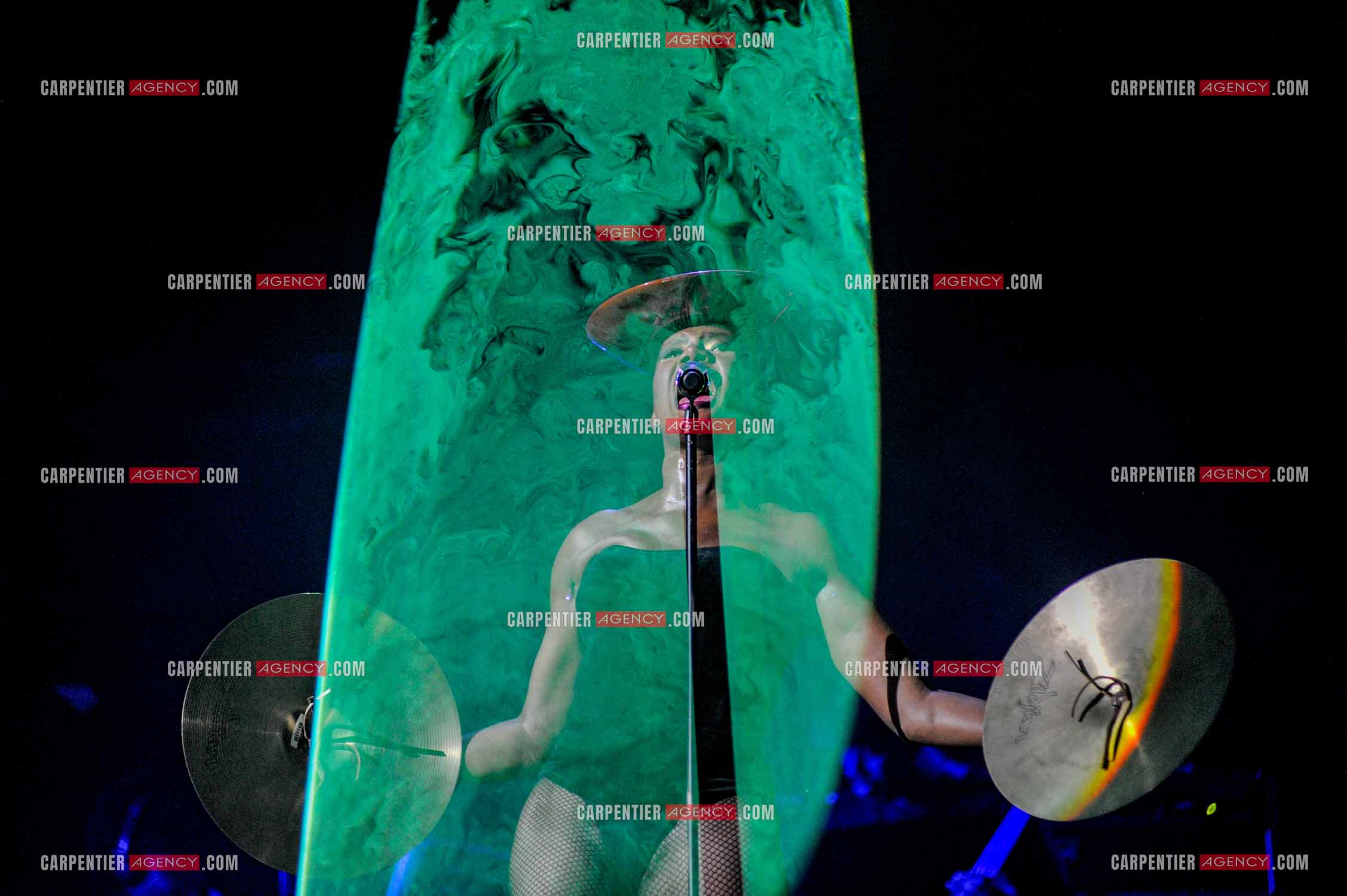 La chanteuse Grace Jones en concert au Grand Rex à Paris le 23 mars 2009.  ( Exclusif )