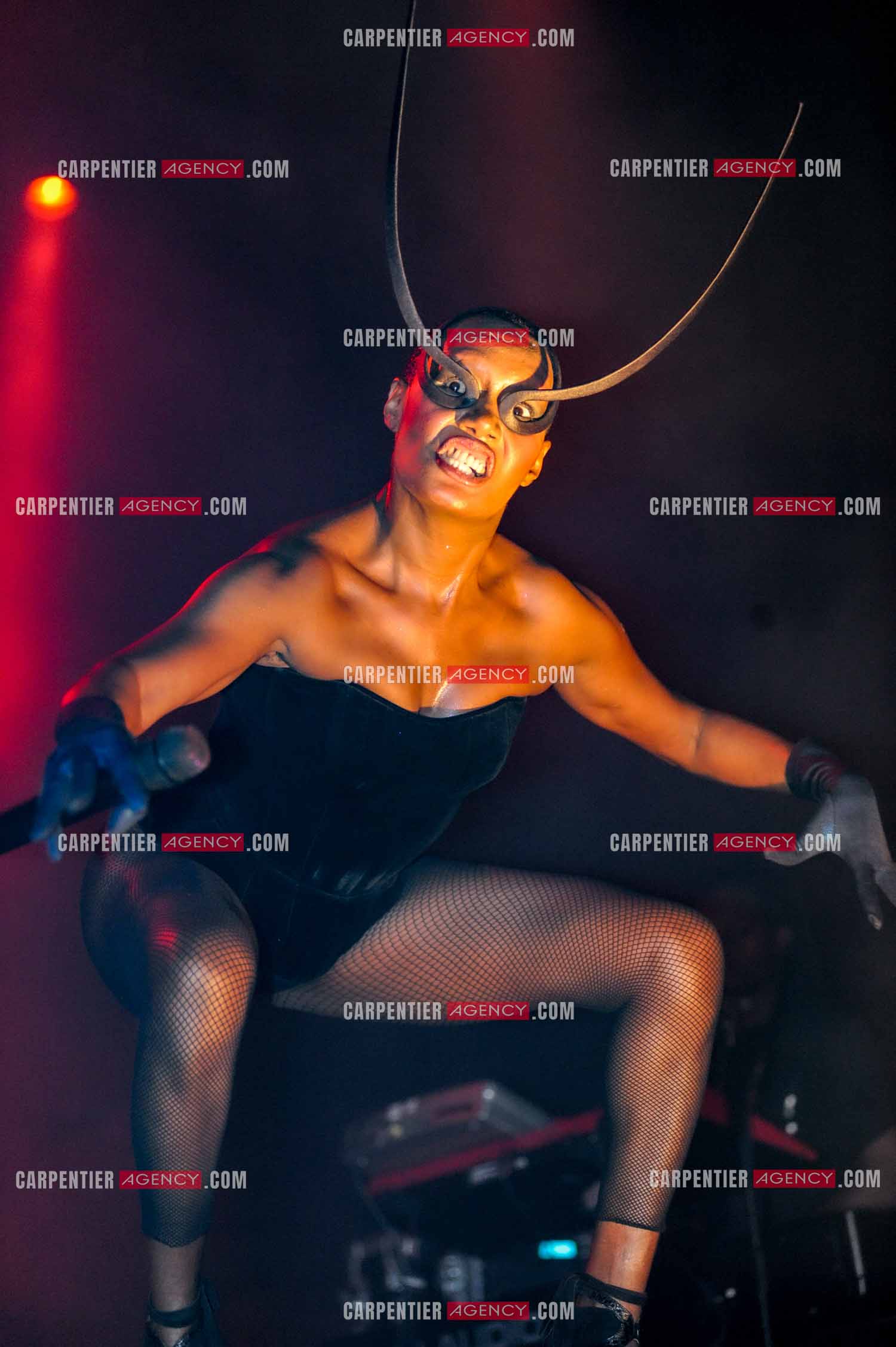 La chanteuse Grace Jones en concert au Grand Rex à Paris le 23 mars 2009.  ( Exclusif )