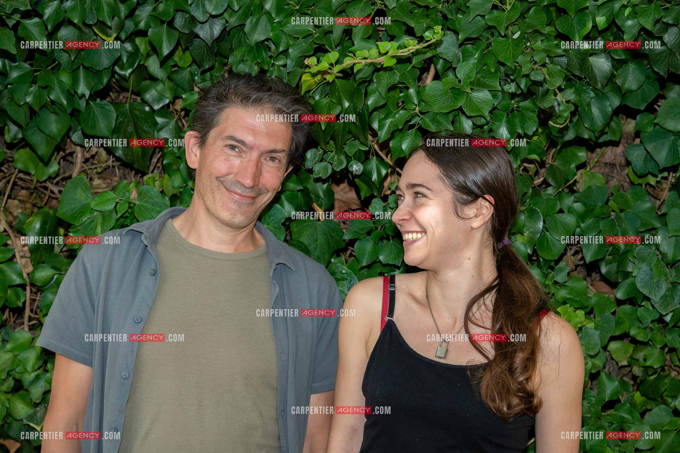 L'acteur Frédéric Andrau et la comédiènne Aliénor de la Gorce réunis dans la pièce “ GELI “ à Toulon.    ( Exclusif )