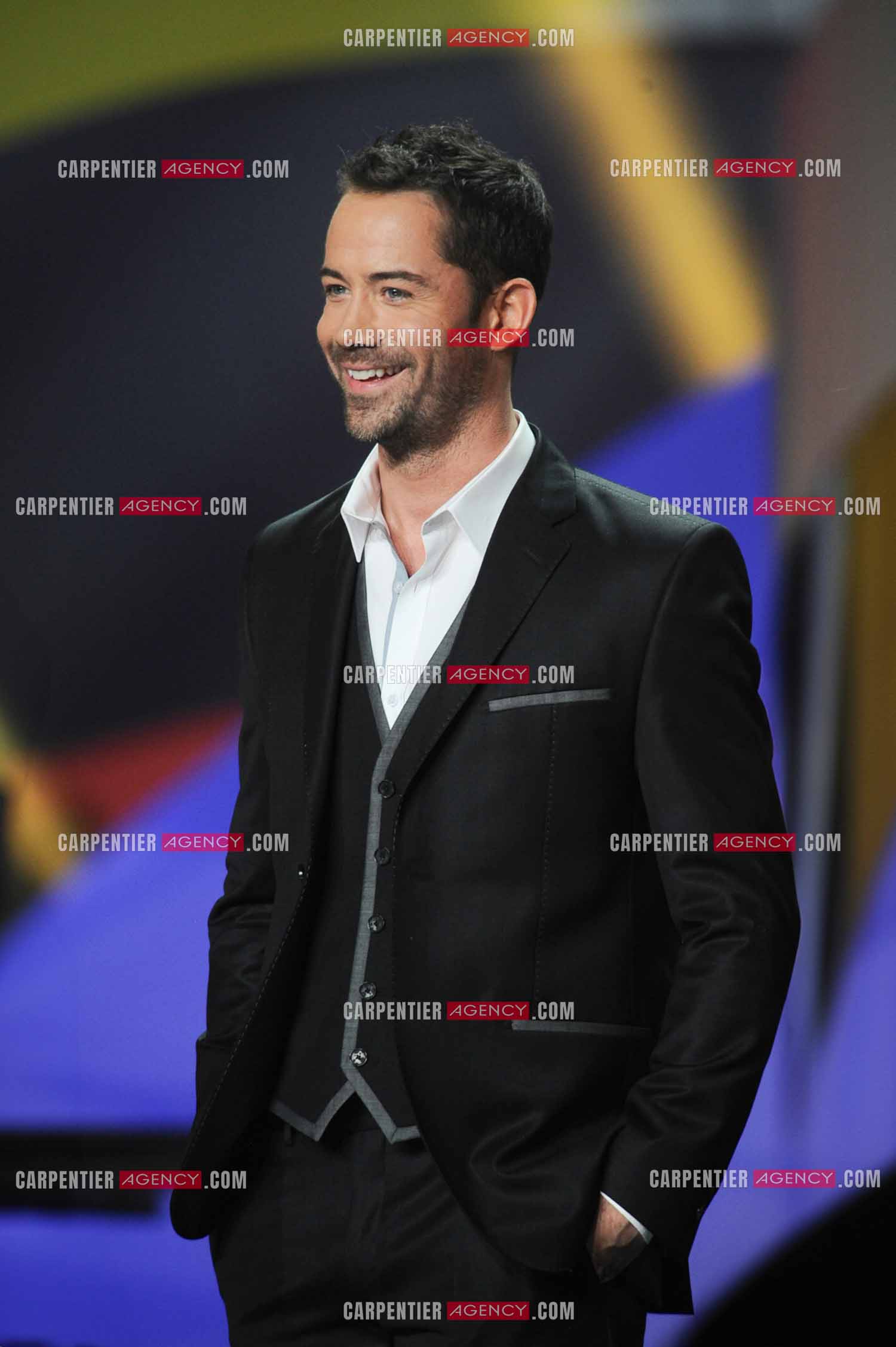 28e cérémonie des Victoires de la musique le 8 février 2013 au Zénith de Paris. Le chanteur Émmanuel Moire.