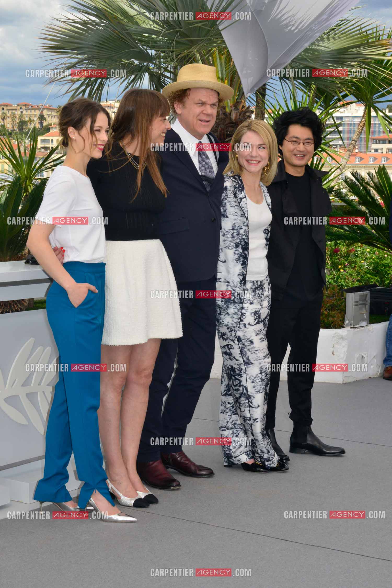 La réalisatrice et scénariste française Alice Winocour, l'actrice allemande Paula Beer, l'acteur américain John C. Reilly, l'actrice belge Émilie Dequenne et le réalisateur et producteur franco-cambodgien Davy Chou.