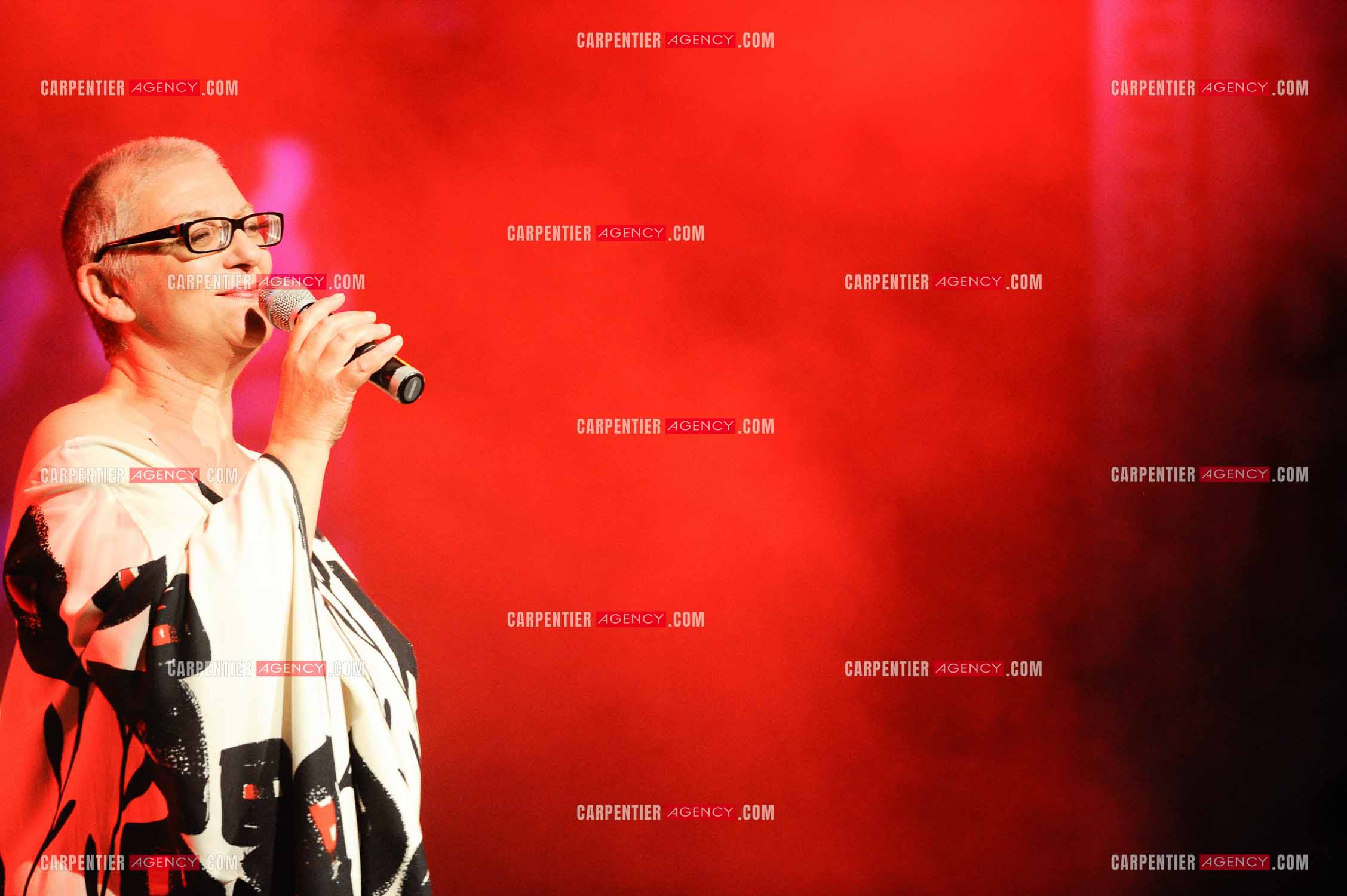 La chanteuse Claudie Fritsch-Mentrop dit Desireless en concert lors de la tournée Stars 80.