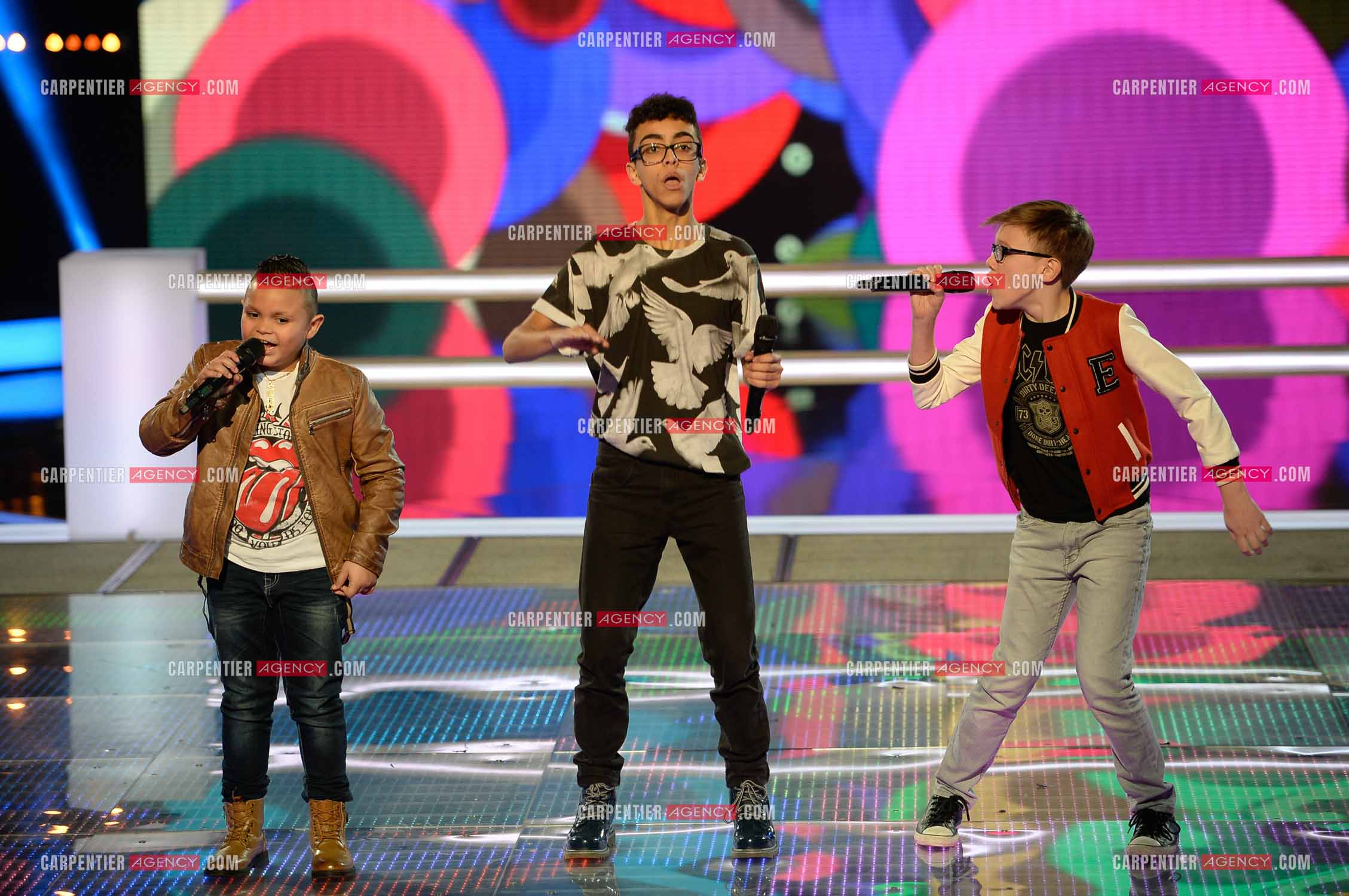 Le chanteur Bilal Hassani en tant que candidat pour les battles de  l'émission “ The Voice Kid's “ du 3 janvier 2015.    ( Exclusif )