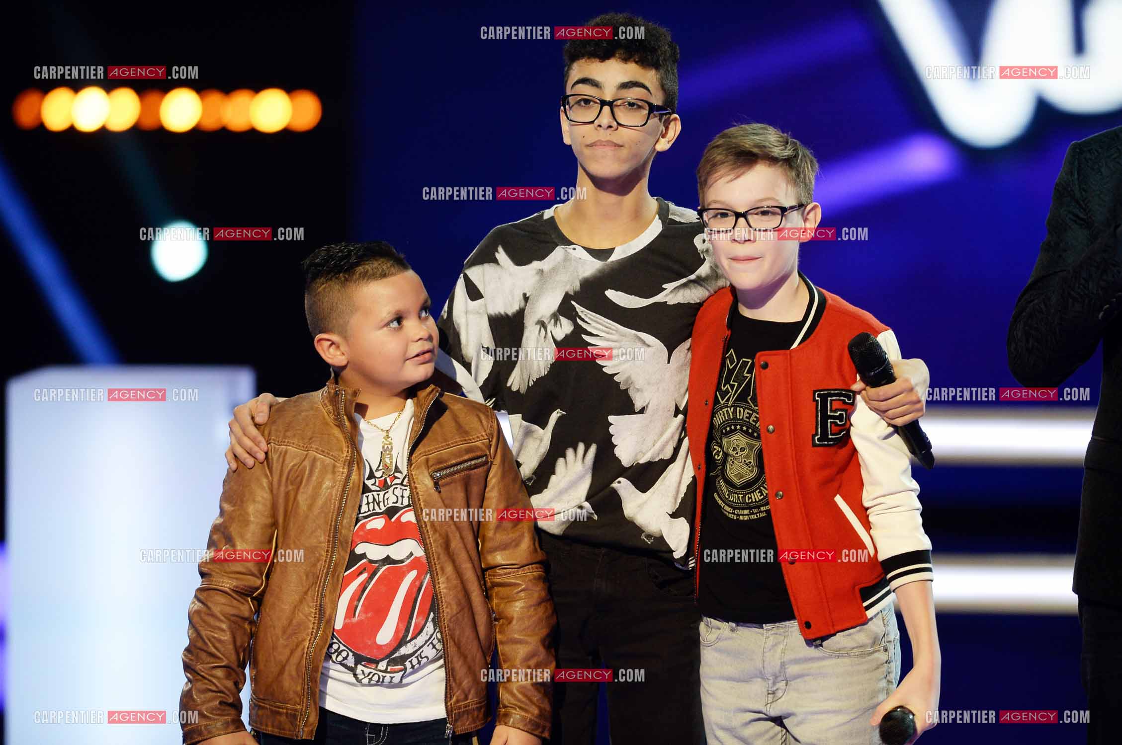 Le chanteur Bilal Hassani en tant que candidat pour les battles de  l'émission “ The Voice Kid's “ du 3 janvier 2015.    ( Exclusif )