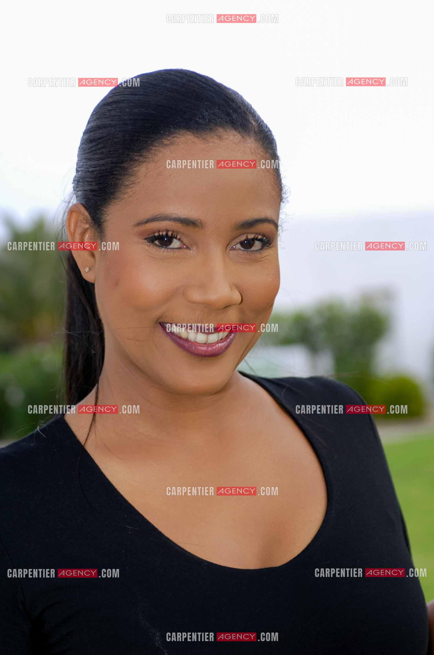 La journaliste et animatrice Christine Kelly lors d'une séance photos à Marrakech.   ( Exclusif )