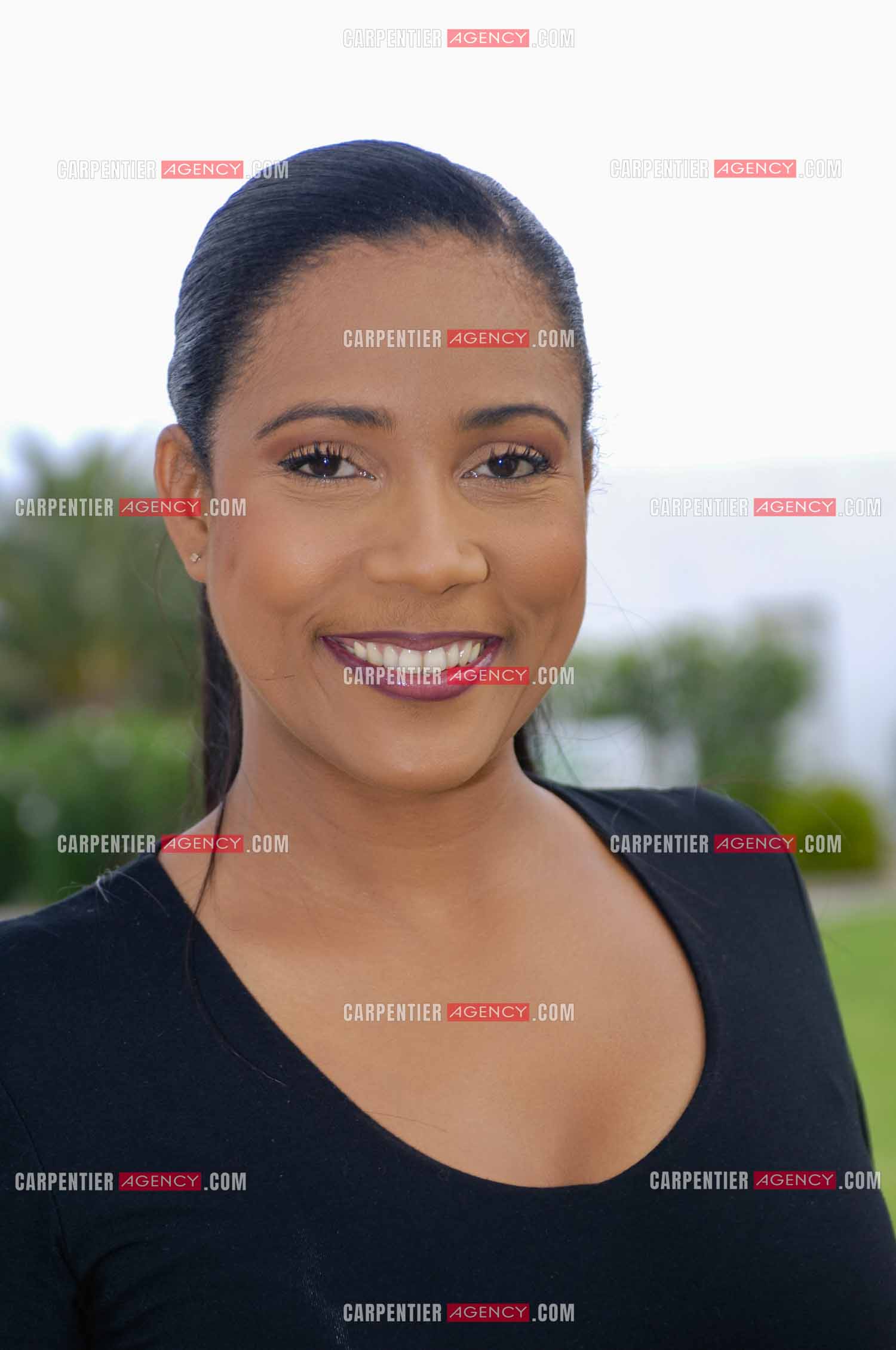 La journaliste et animatrice Christine Kelly lors d'une séance photos à Marrakech.   ( Exclusif )