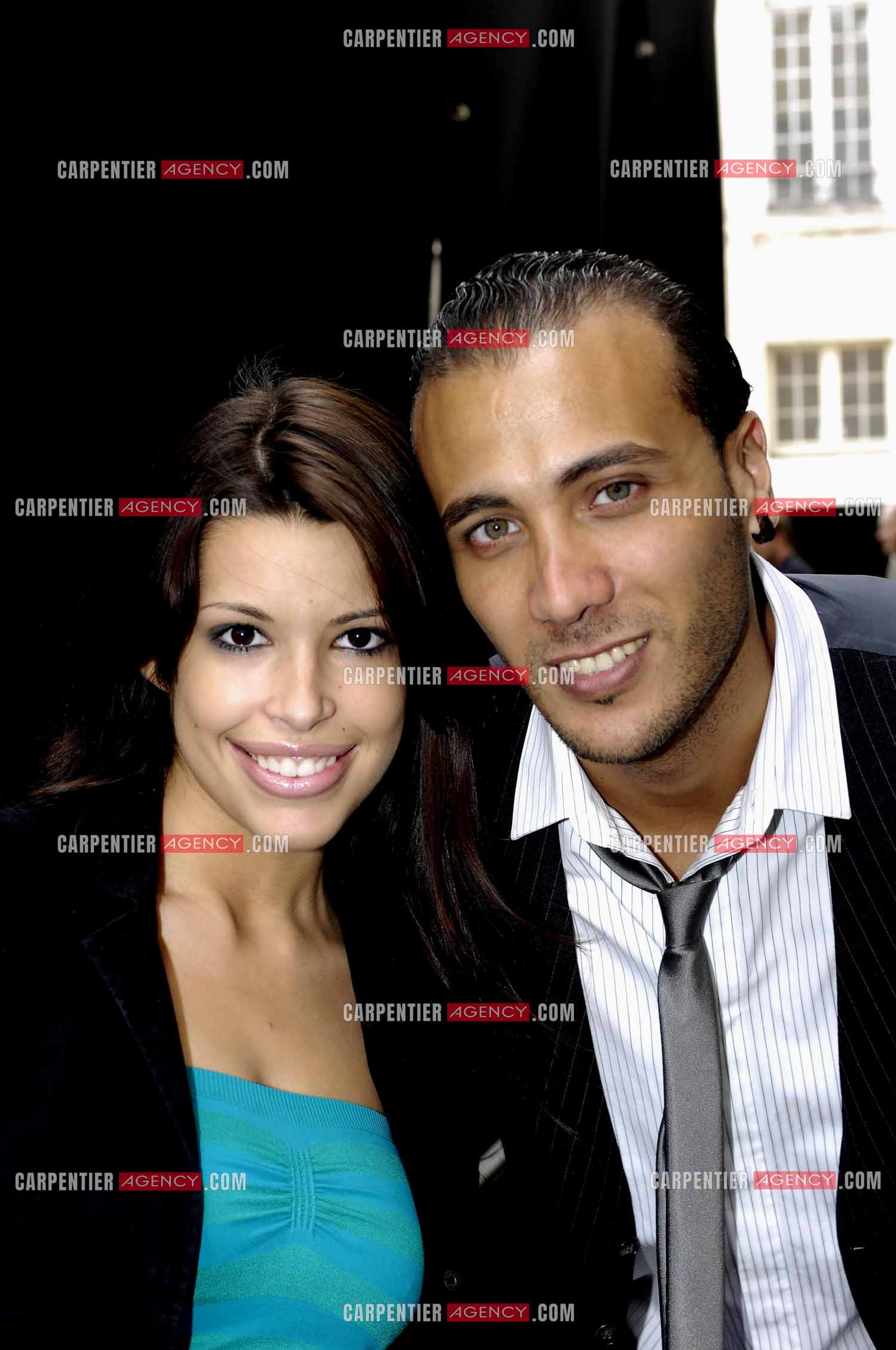 La chanteuse Marilou Bourdon et le chanteur Merwan Rim.    ( Exclusif )