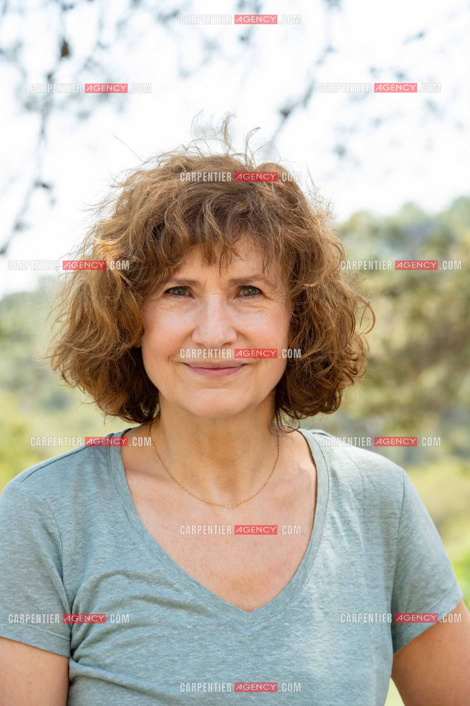 L'actrice Marie Bunel a  Châteauvallon dans le Var.    ( Exclusif )