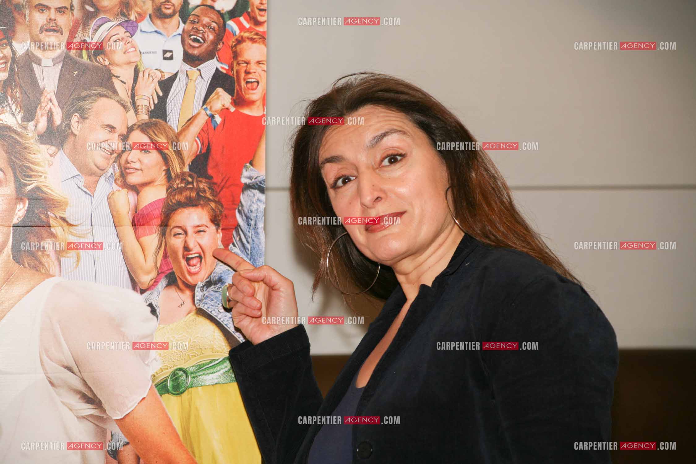 Première du film “ Notre tout petit mariage “ a l'UGC Paris. Jacqueline Corado.