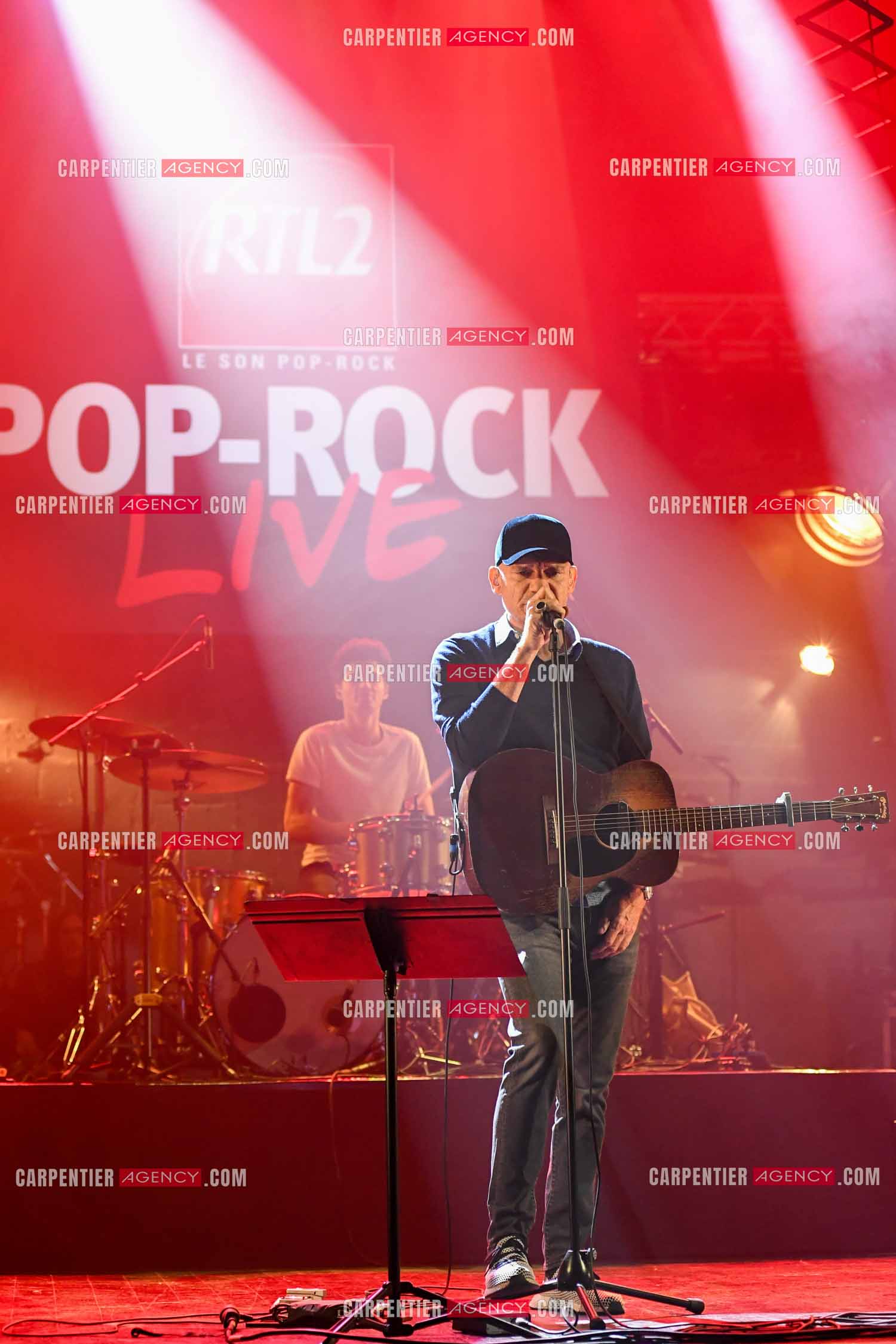 Concert au TRIANON “ POP-ROCK LIVE “ organisé par RTL2 le 05 Octobre 2018 à Paris. Le chanteur Gaëtan Roussel lors des répétitions.   ( Exclusif )