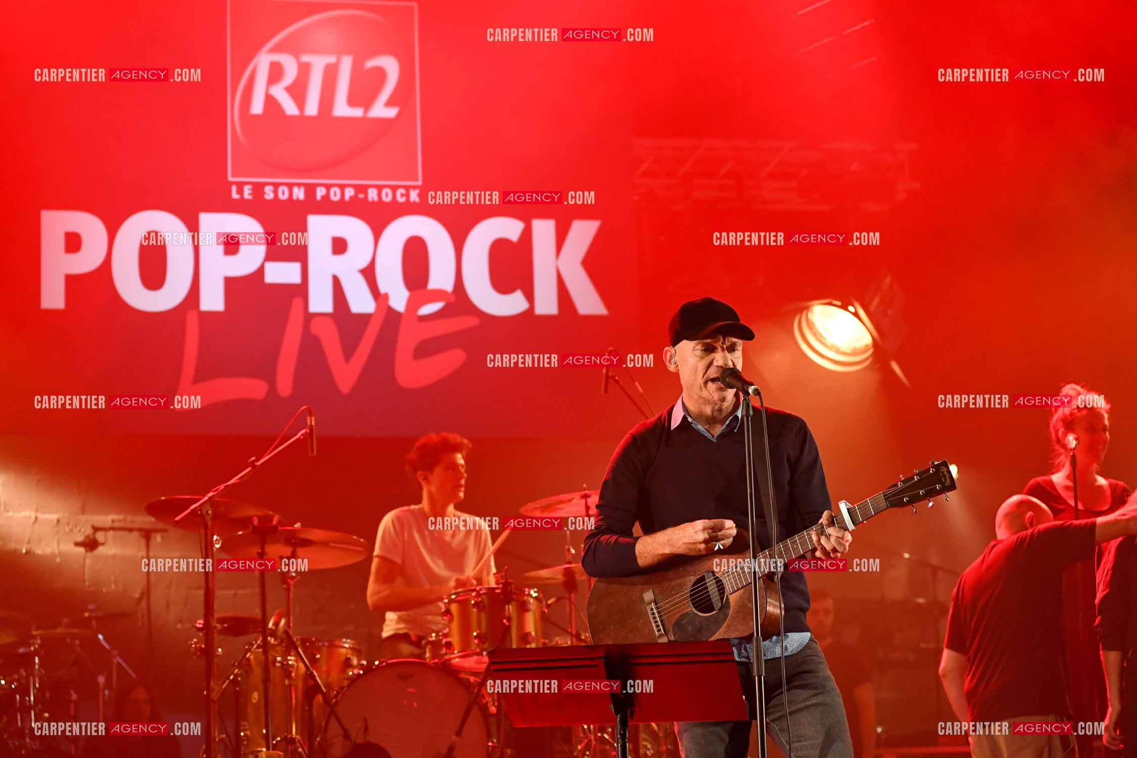 Concert au TRIANON “ POP-ROCK LIVE “ organisé par RTL2 le 05 Octobre 2018 à Paris. Le chanteur Gaëtan Roussel lors des répétitions.   ( Exclusif )