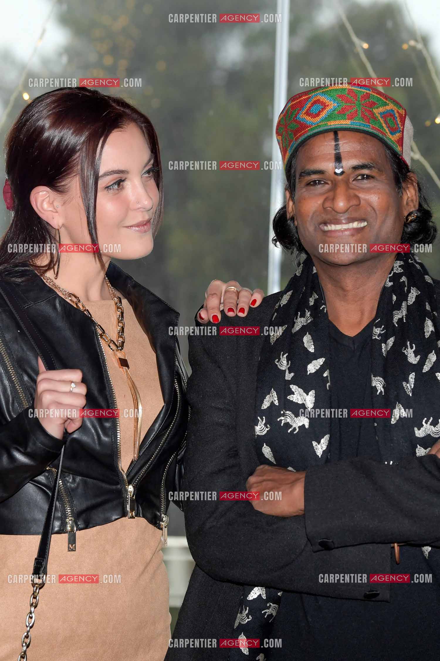 L'actrice Sylvia Pouget et l'acteur danseur Raghunath Manet.   ( Exclusif )