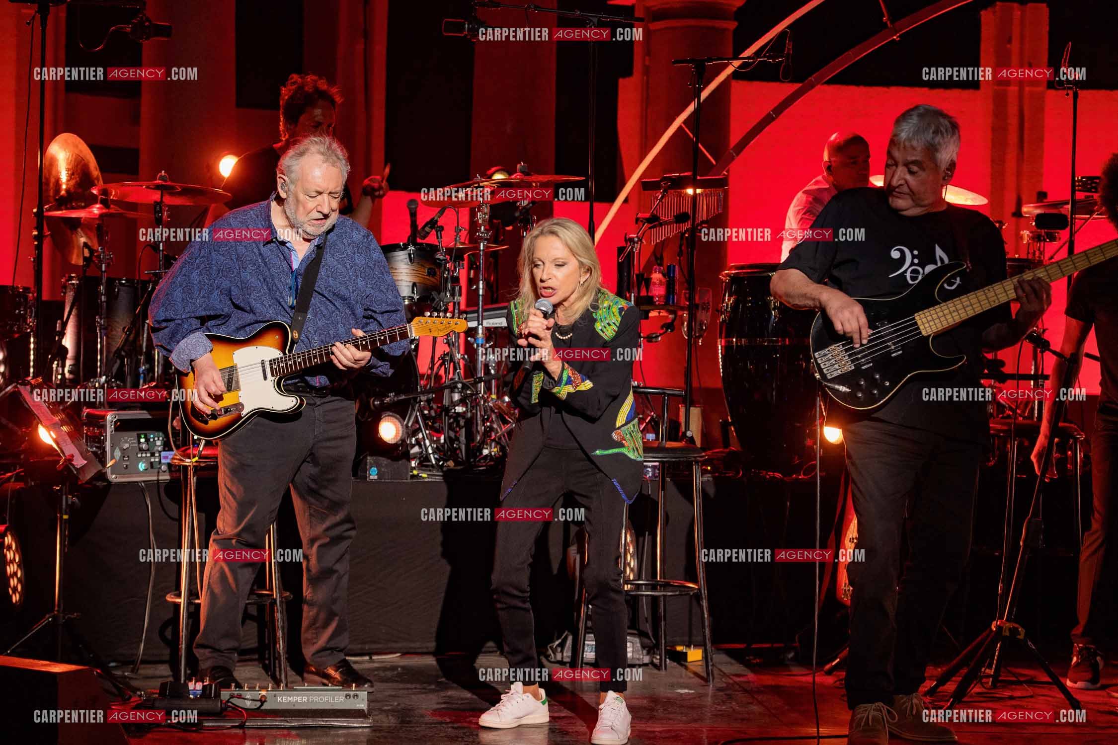 La chanteuse Véronique Sanson au festival de Ramatuelle pour sa dernière date de sa tournée d'été "Hasta Luego".      ( Exclusif )