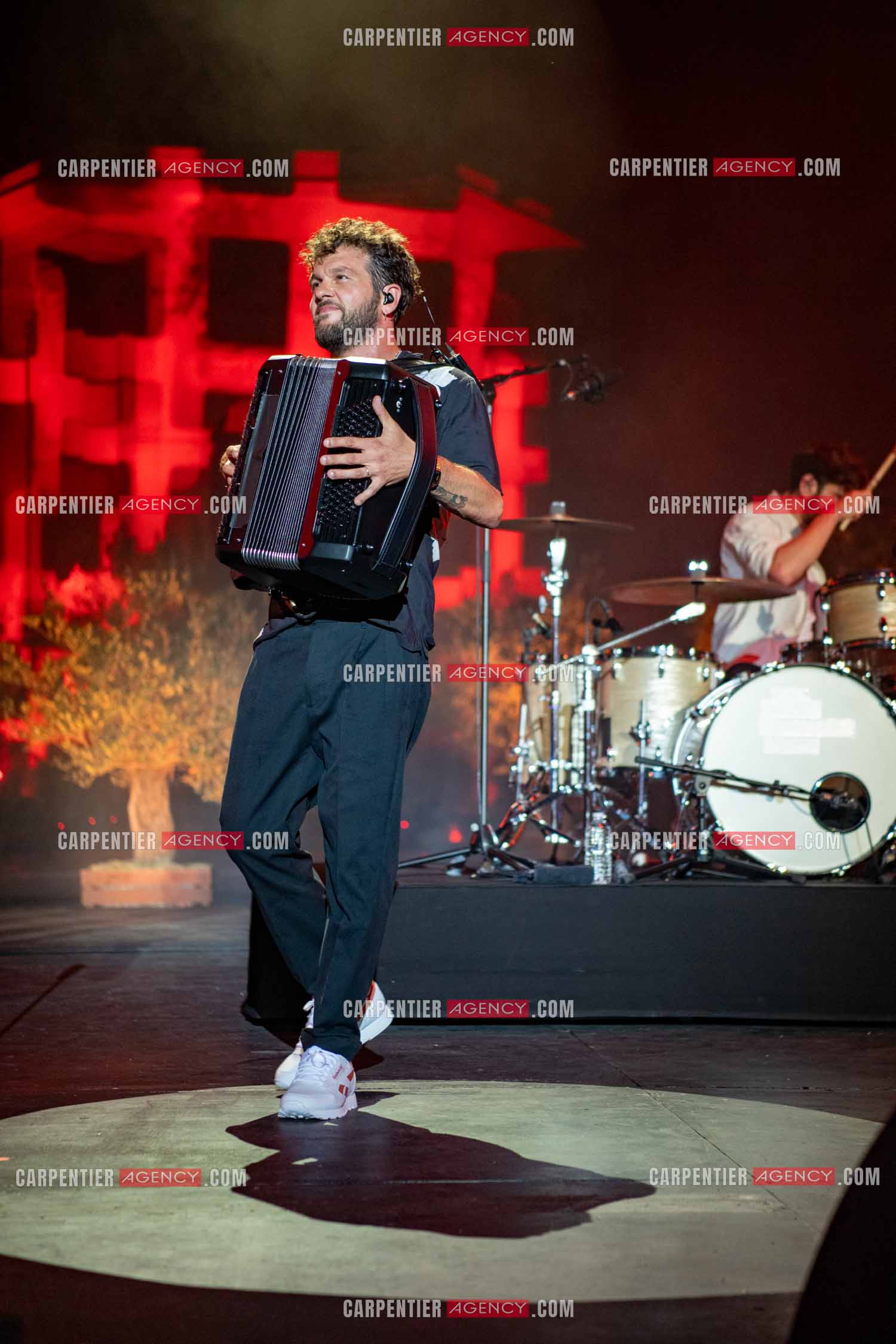 Le chanteur Claudio Capéo en concert à Montpellier.  ( Exclusif )