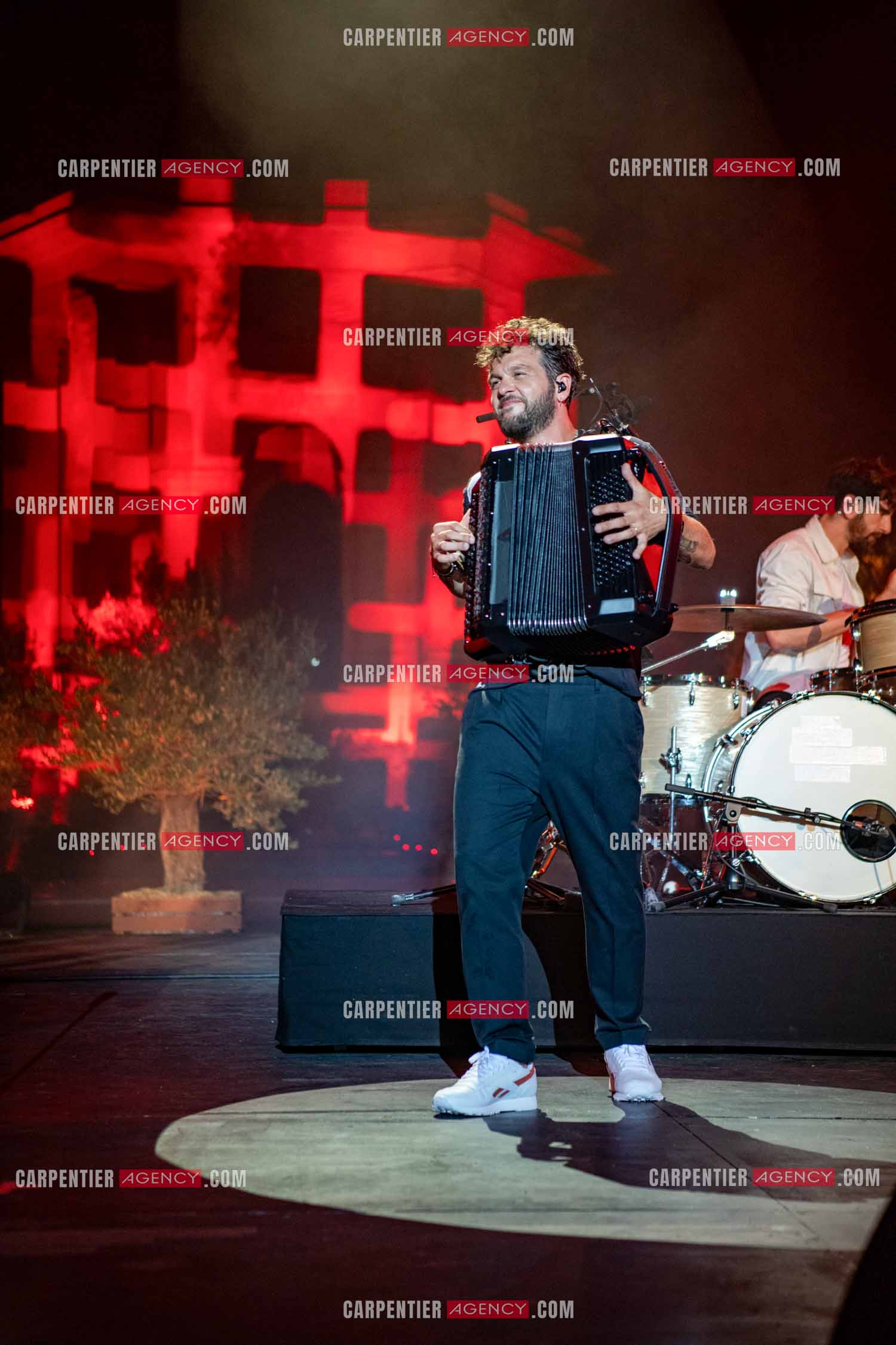 Le chanteur Claudio Capéo en concert à Montpellier.  ( Exclusif )