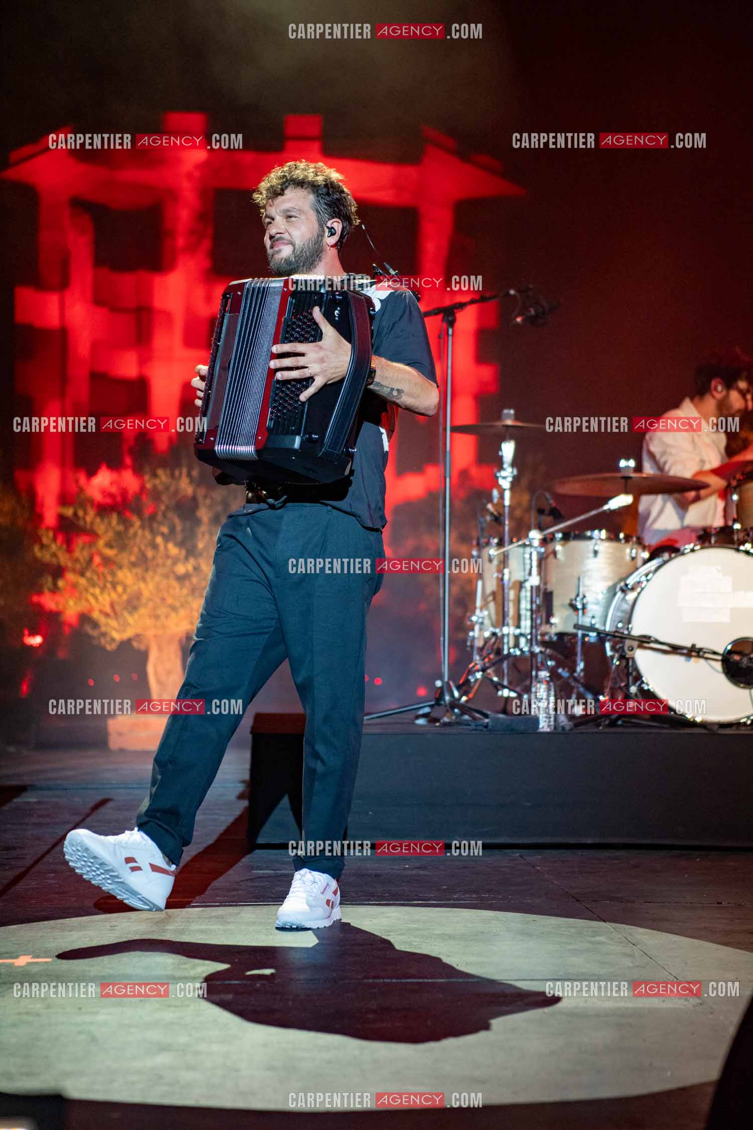Le chanteur Claudio Capéo en concert à Montpellier.  ( Exclusif )