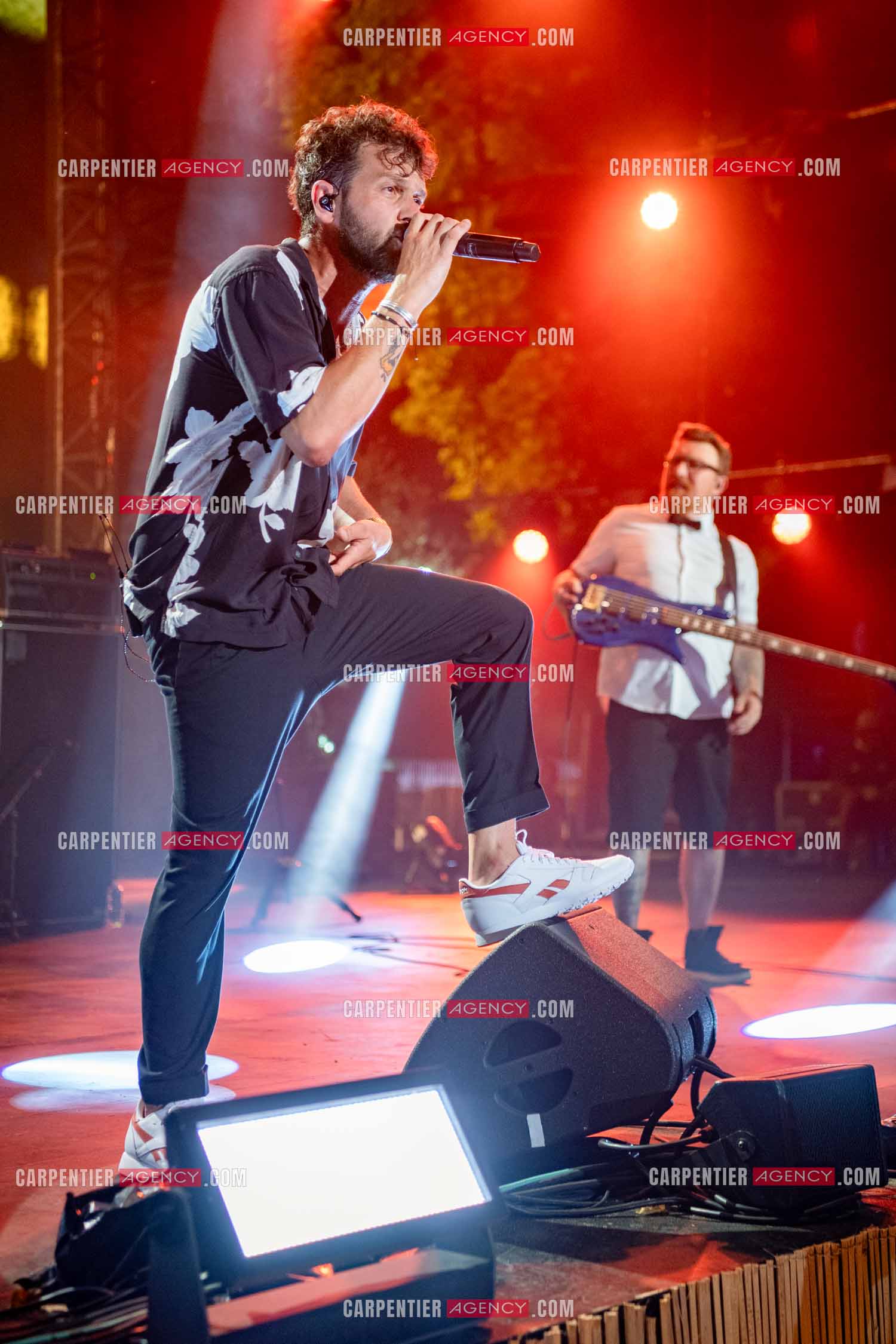 Le chanteur Claudio Capéo en concert à Montpellier.  ( Exclusif )