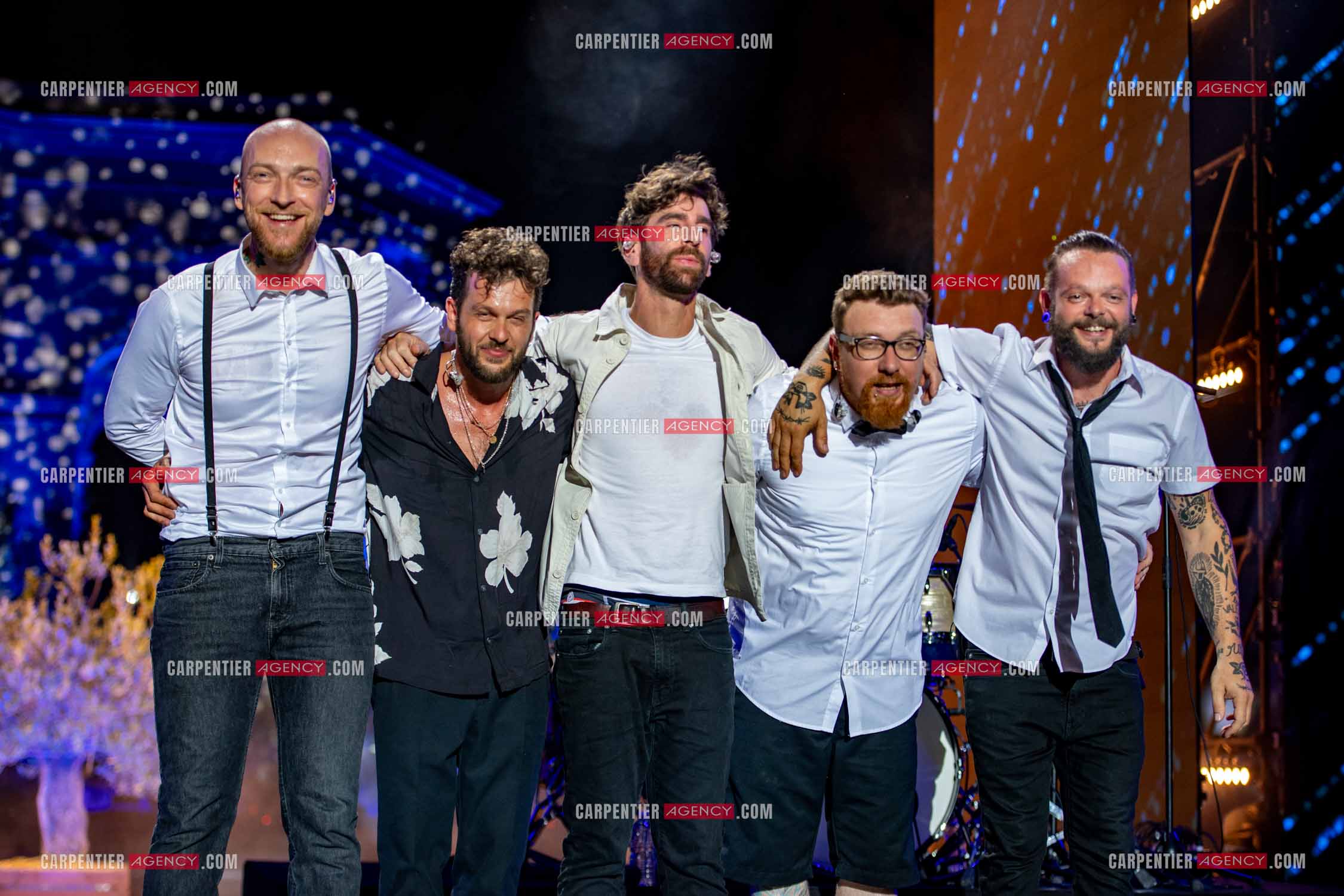 Le chanteur Claudio Capéo en concert à Montpellier.  ( Exclusif )