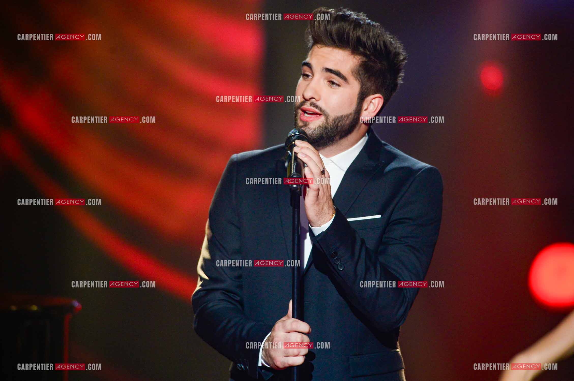 Le chanteur Kendji Girac invité pour la promo de son album sur le plateau de The Voice.  ( Exclusif )