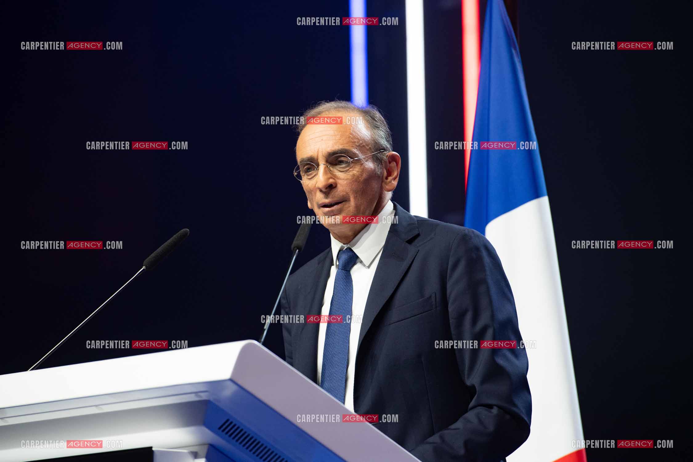 Meeting à Toulon du candidat à la présidentielle Eric Zemmour.