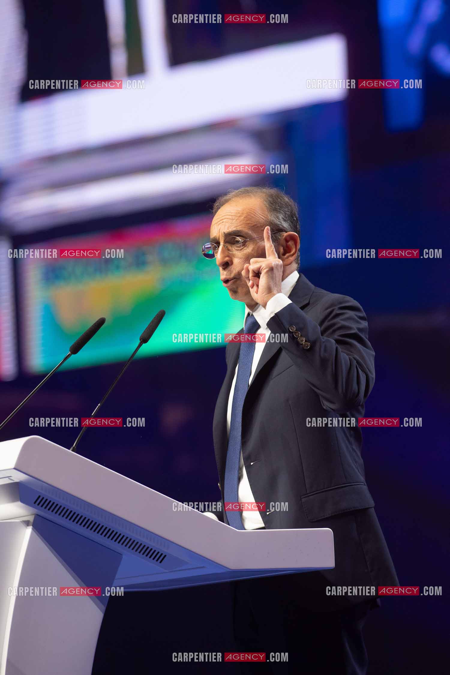 Meeting à Toulon du candidat à la présidentielle Eric Zemmour.