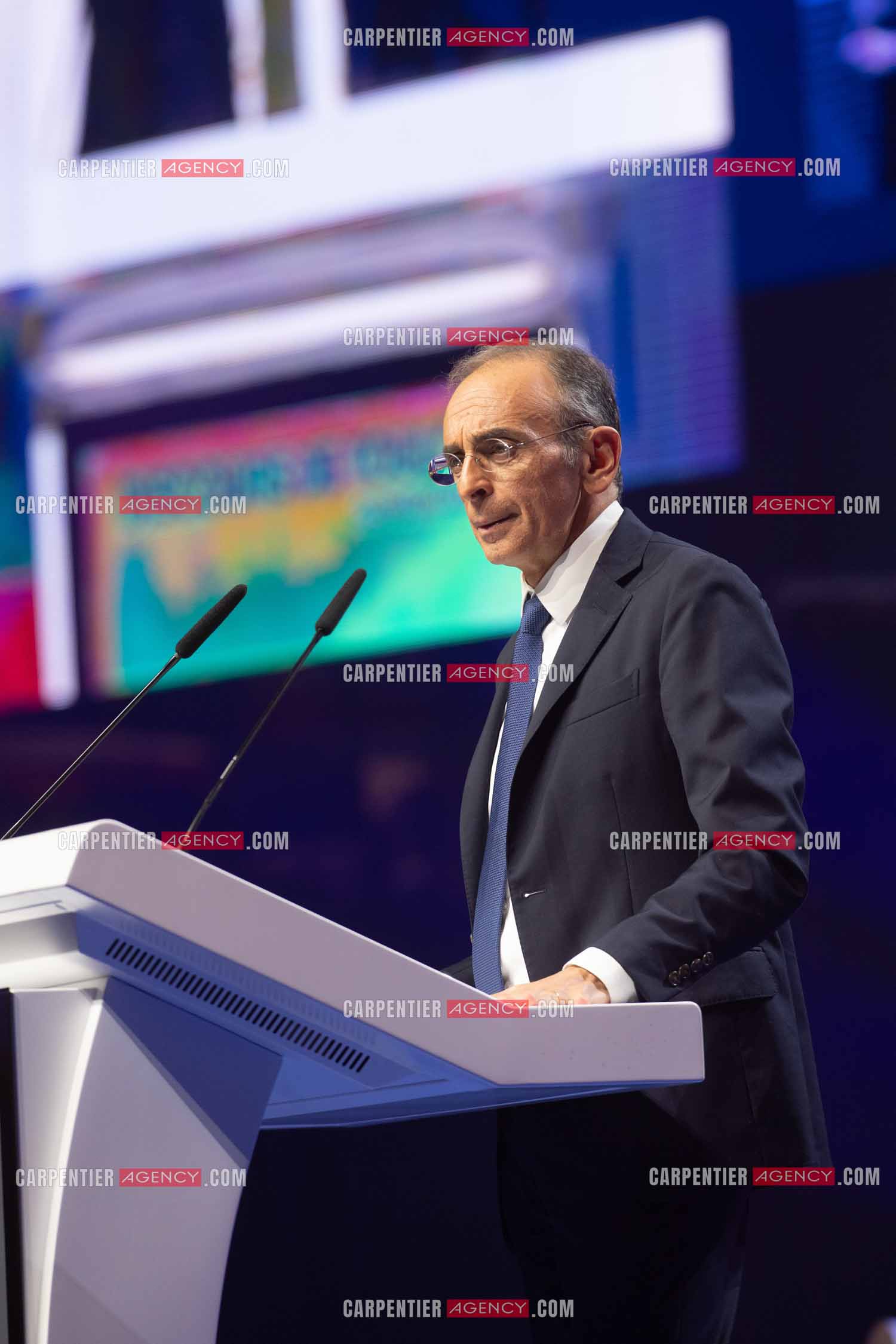 Meeting à Toulon du candidat à la présidentielle Eric Zemmour.