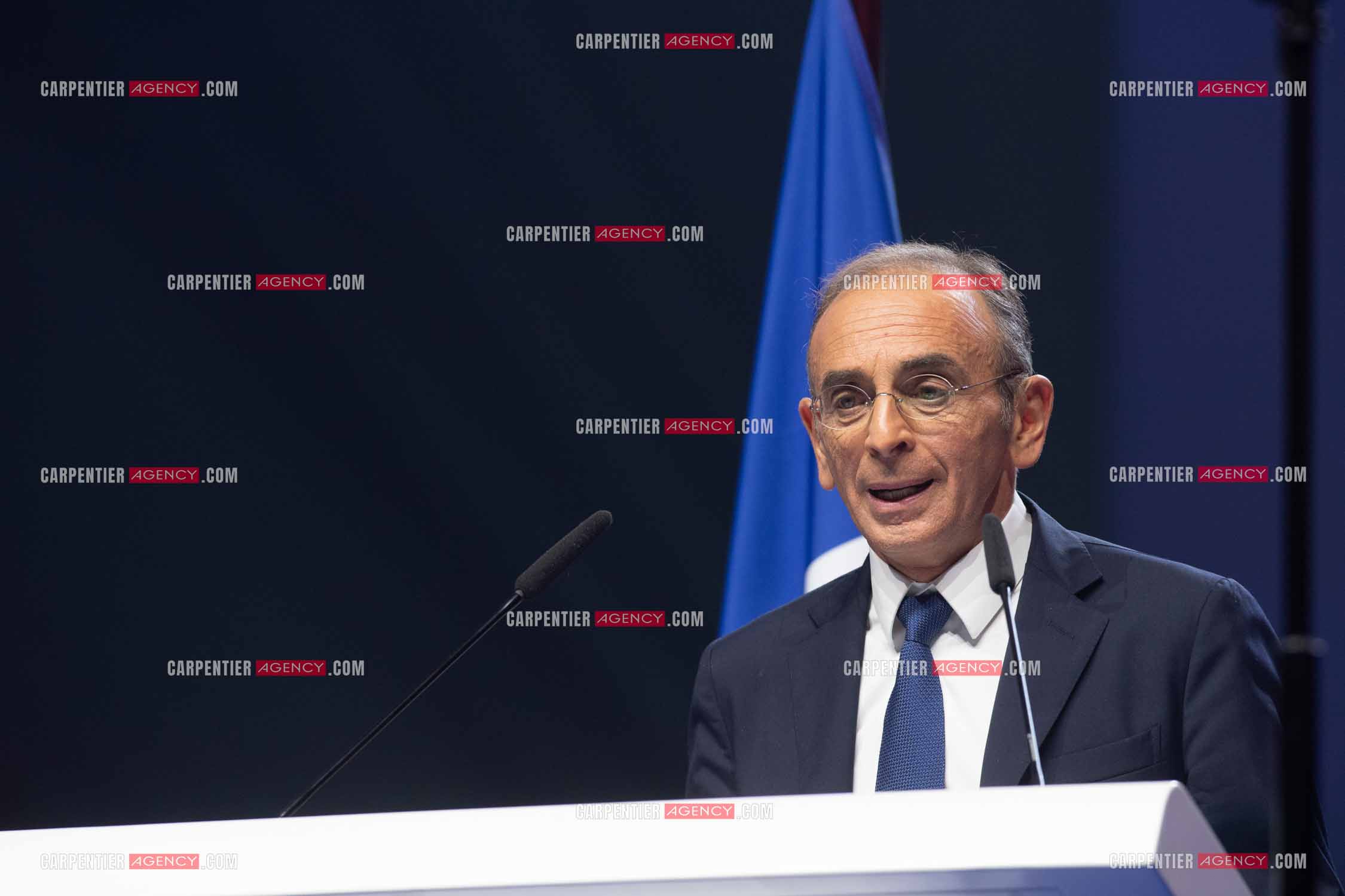 Meeting à Toulon du candidat à la présidentielle Eric Zemmour.
