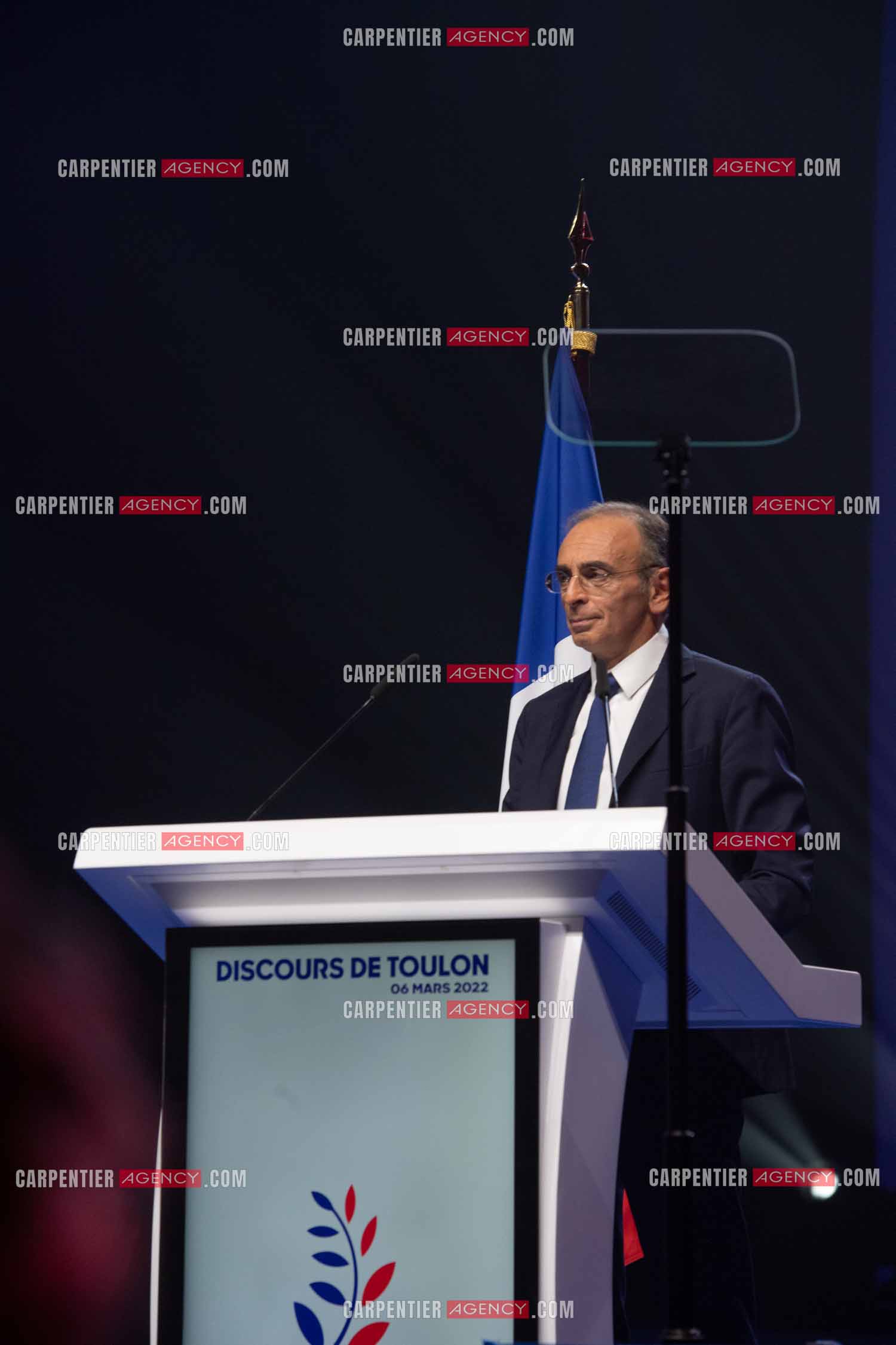 Meeting à Toulon du candidat à la présidentielle Eric Zemmour.