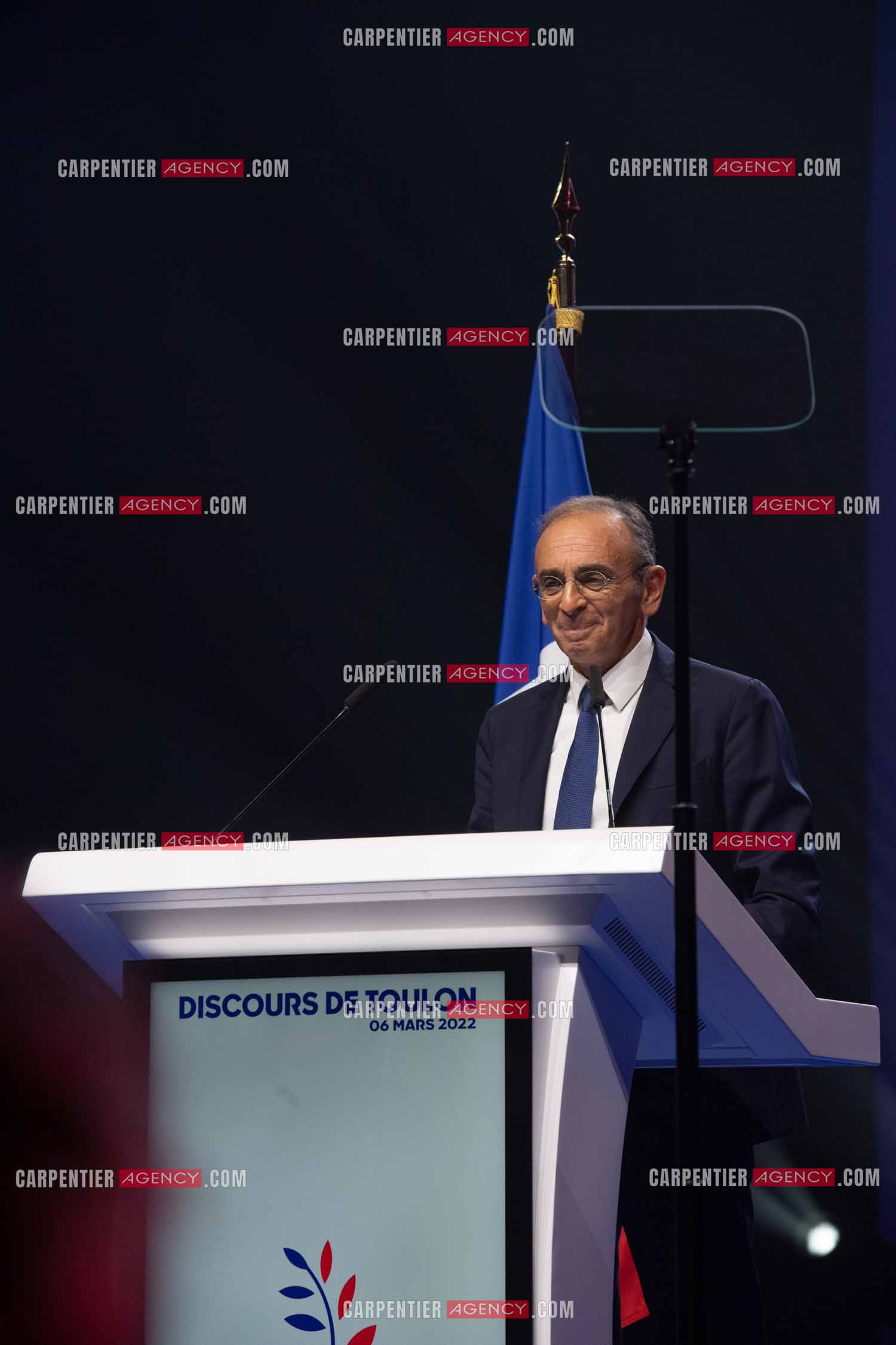 Meeting à Toulon du candidat à la présidentielle Eric Zemmour.