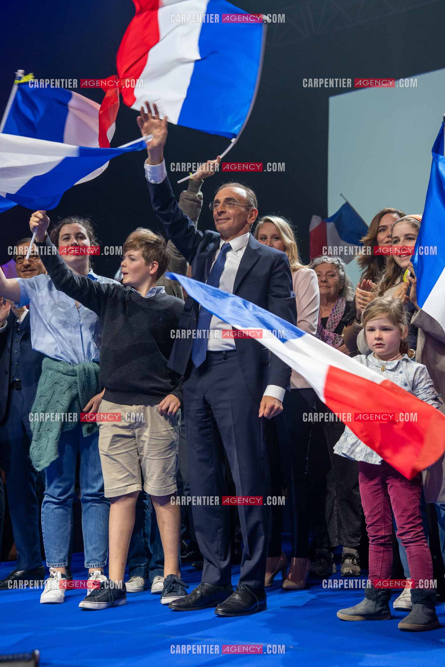 Meeting à Toulon du candidat à la présidentielle Eric Zemmour.
