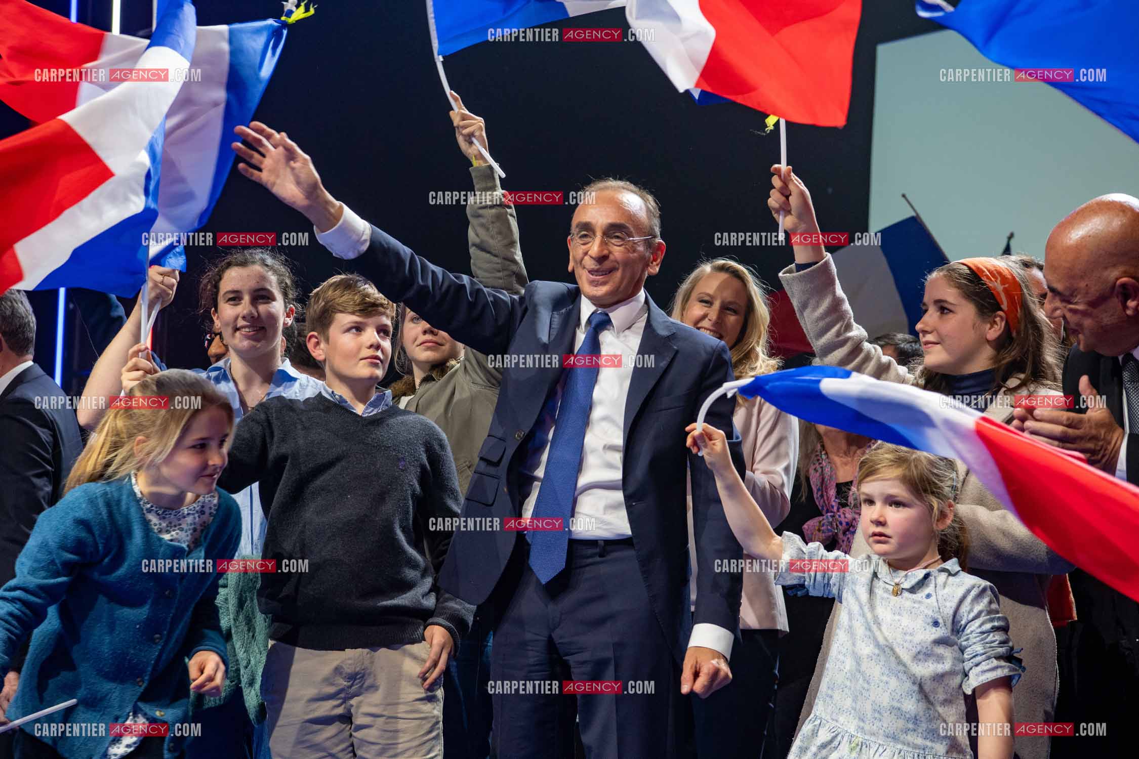 Meeting à Toulon du candidat à la présidentielle Eric Zemmour.