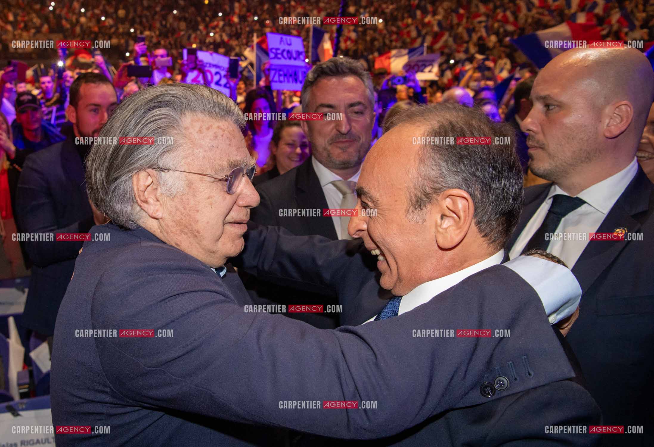Meeting à Toulon du candidat à la présidentielle Eric Zemmour.