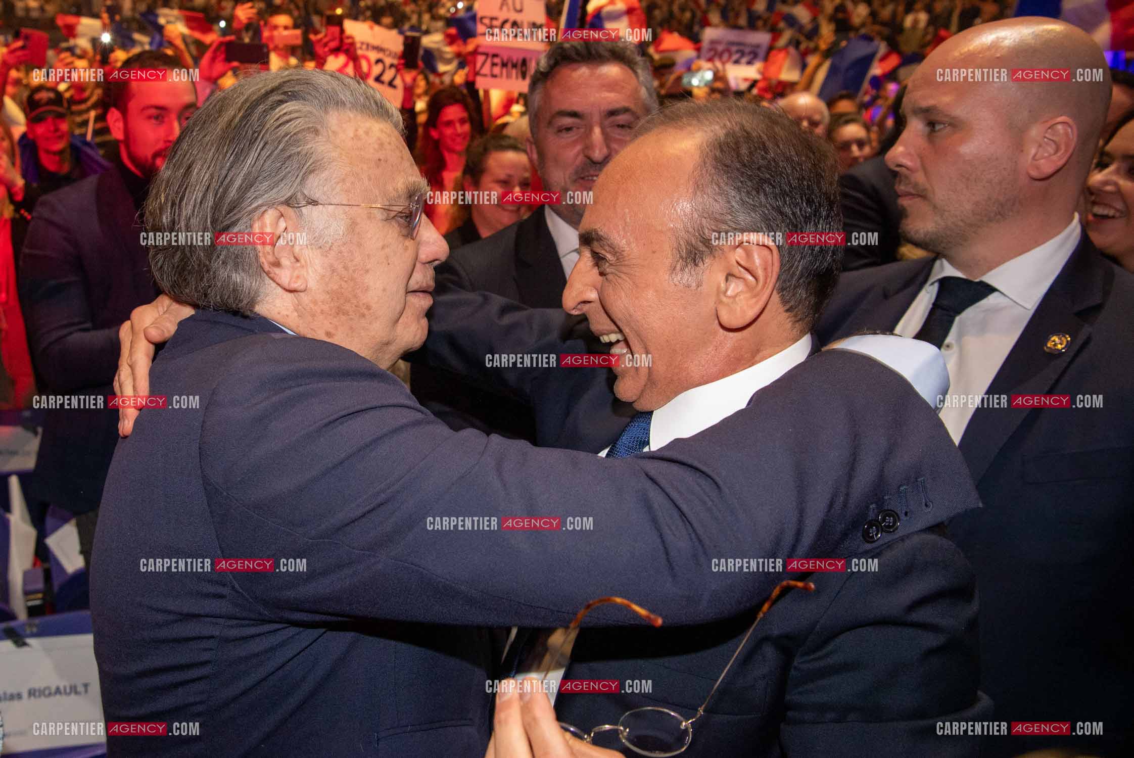 Meeting à Toulon du candidat à la présidentielle Eric Zemmour.