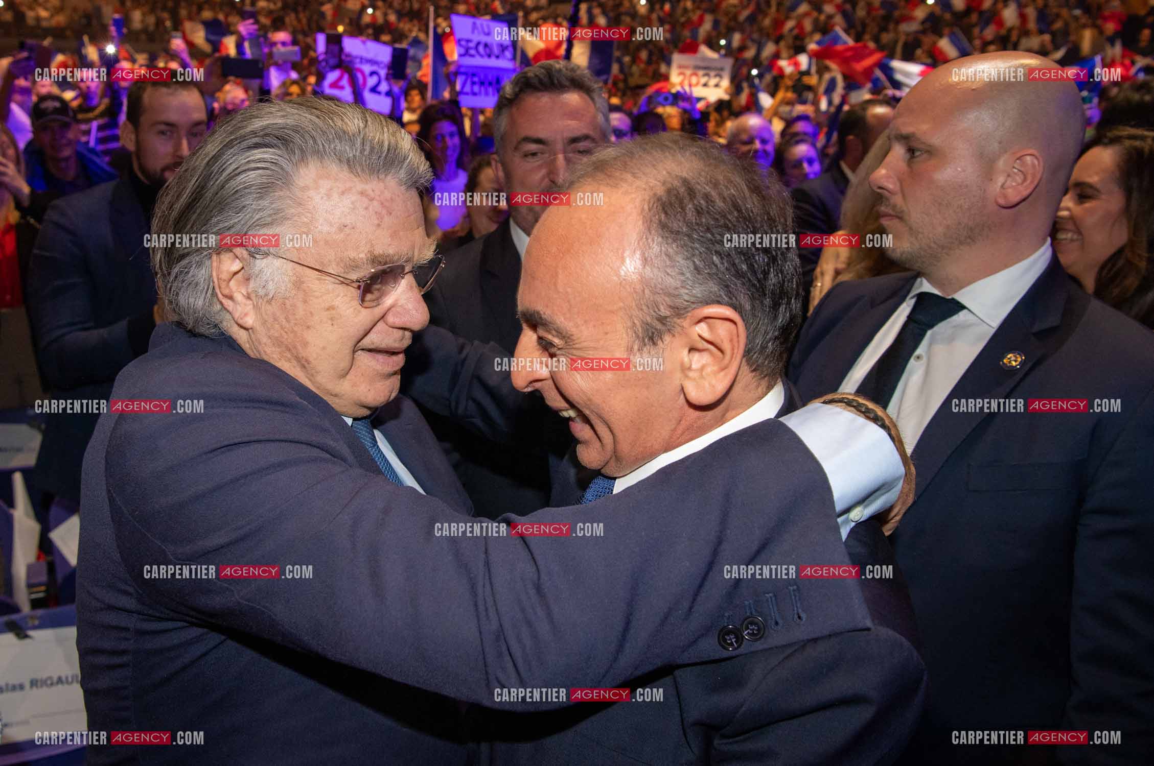 Meeting à Toulon du candidat à la présidentielle Eric Zemmour.