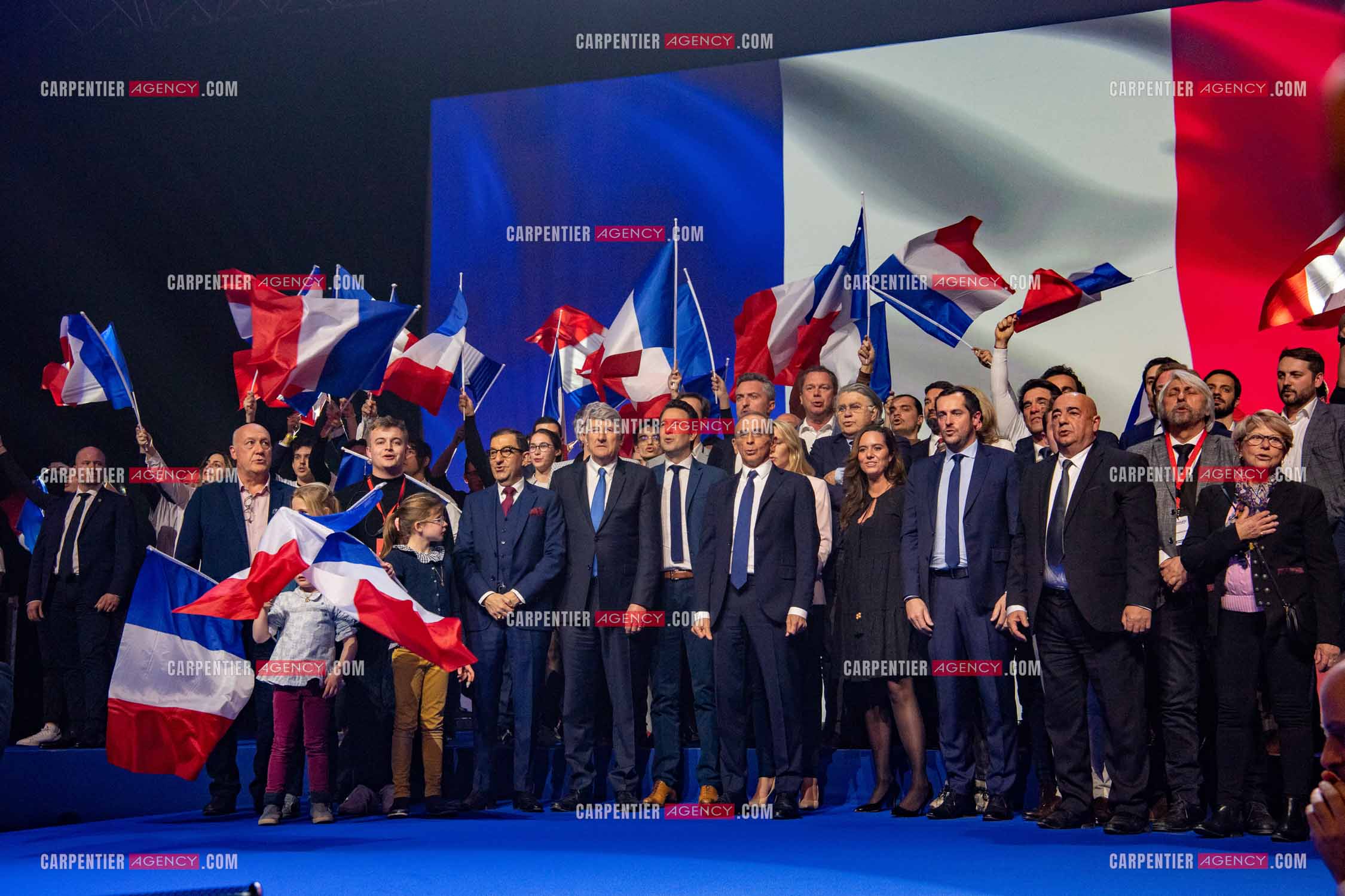 Meeting à Toulon du candidat à la présidentielle Eric Zemmour.