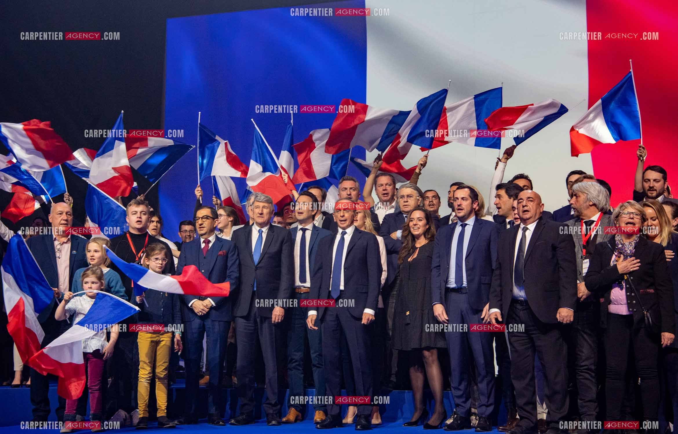 Meeting à Toulon du candidat à la présidentielle Eric Zemmour.
