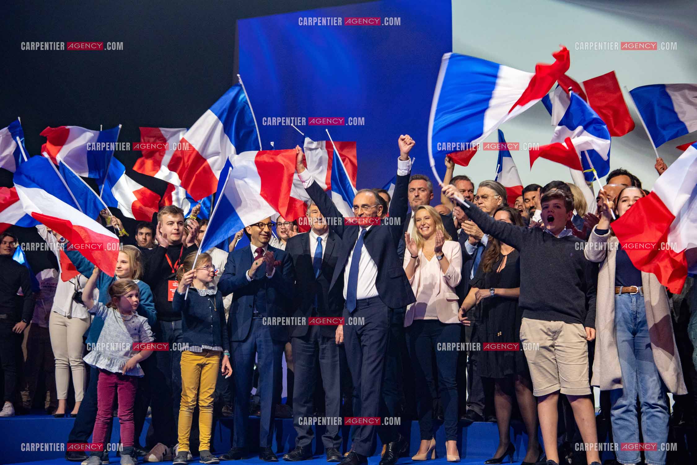 Meeting à Toulon du candidat à la présidentielle Eric Zemmour.