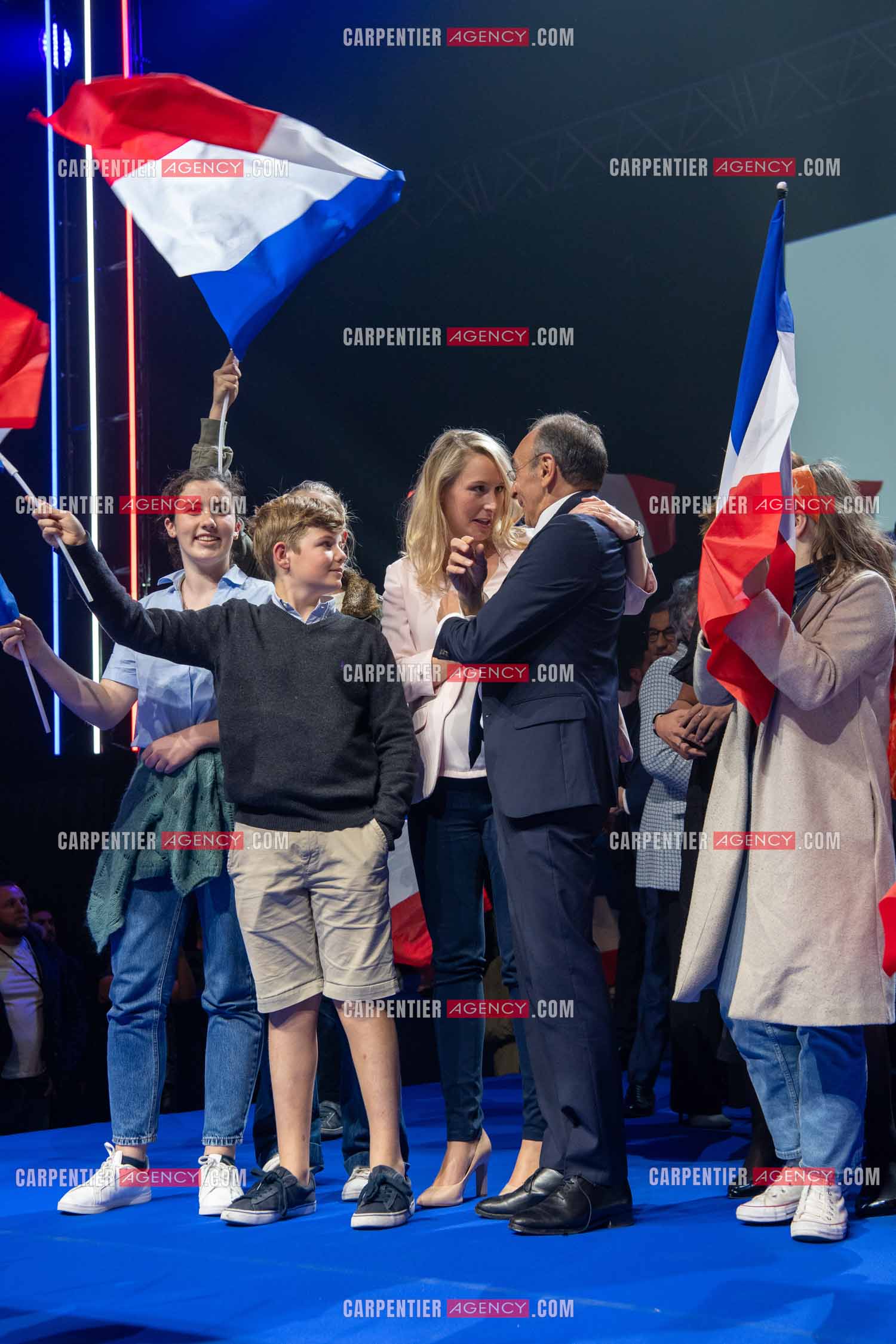 Meeting à Toulon du candidat à la présidentielle Eric Zemmour.