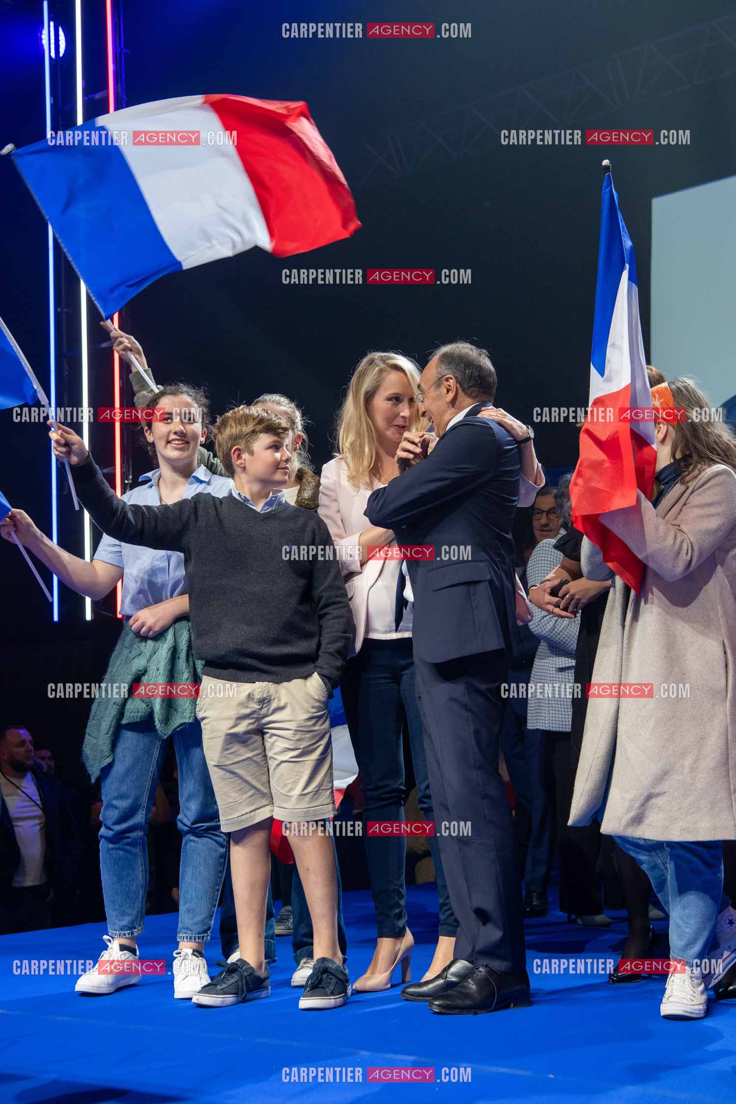 Meeting à Toulon du candidat à la présidentielle Eric Zemmour.