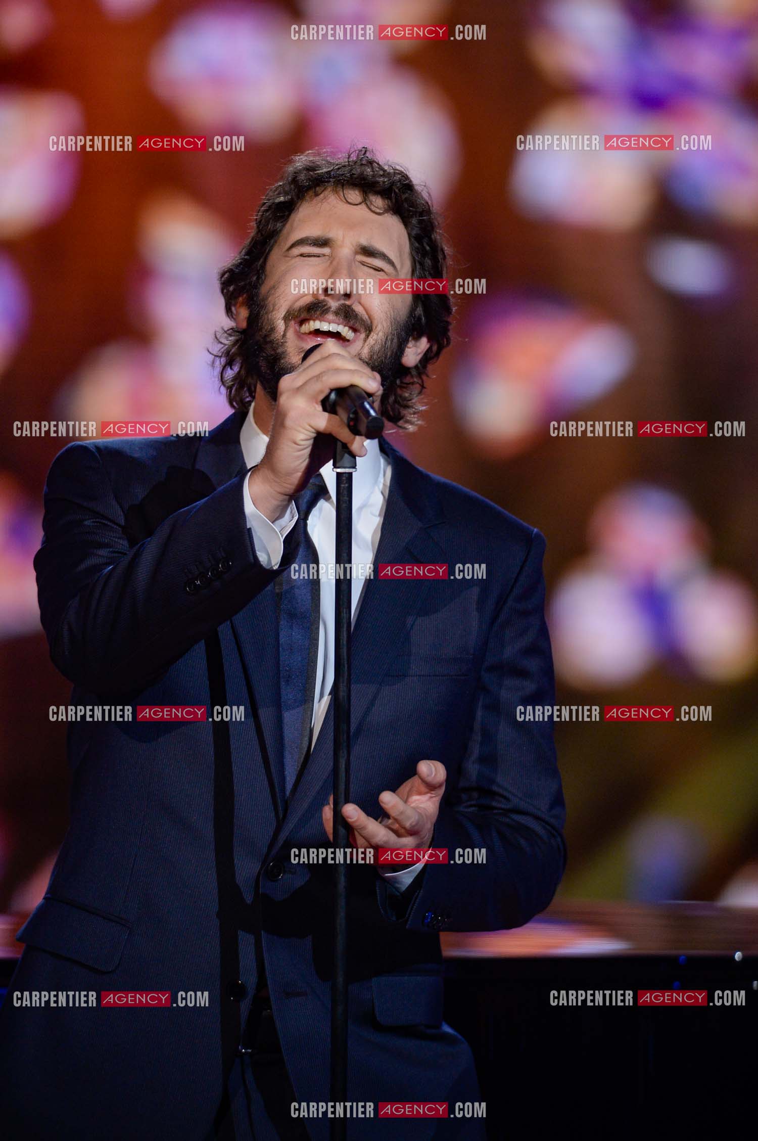 Le chanteur Américain Josh Groban lors d'un passage sur le plateau de The Voice pour la promo de son album..  ( Exclusif )